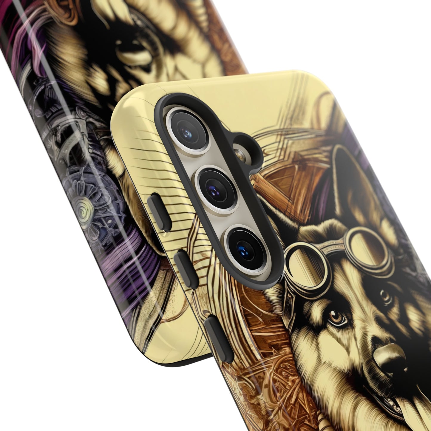 Steampunk German Shepherd Phone Case