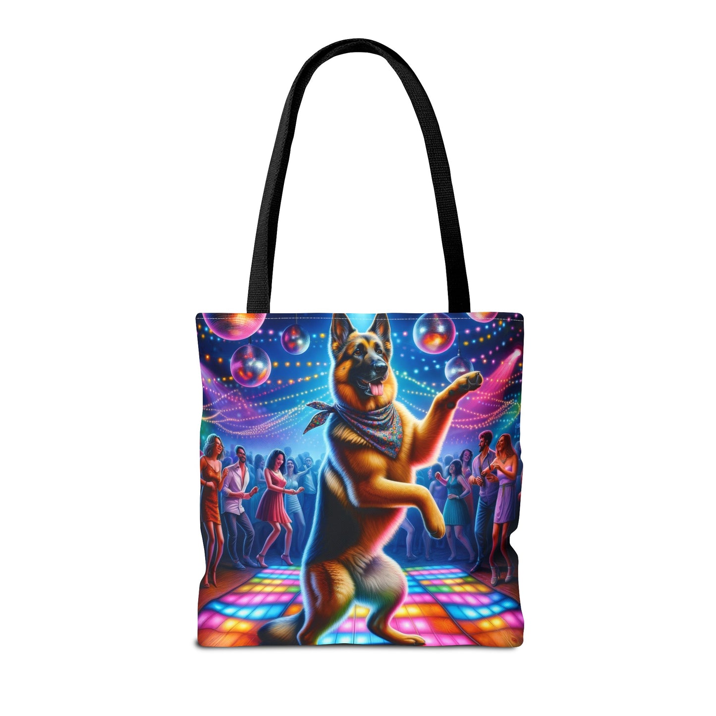 German Shepherd Dancing Tote Bag