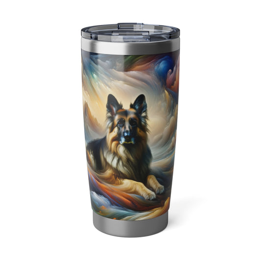 German Shepherd in an impressionist and surreal landscape 20oz Tumbler
