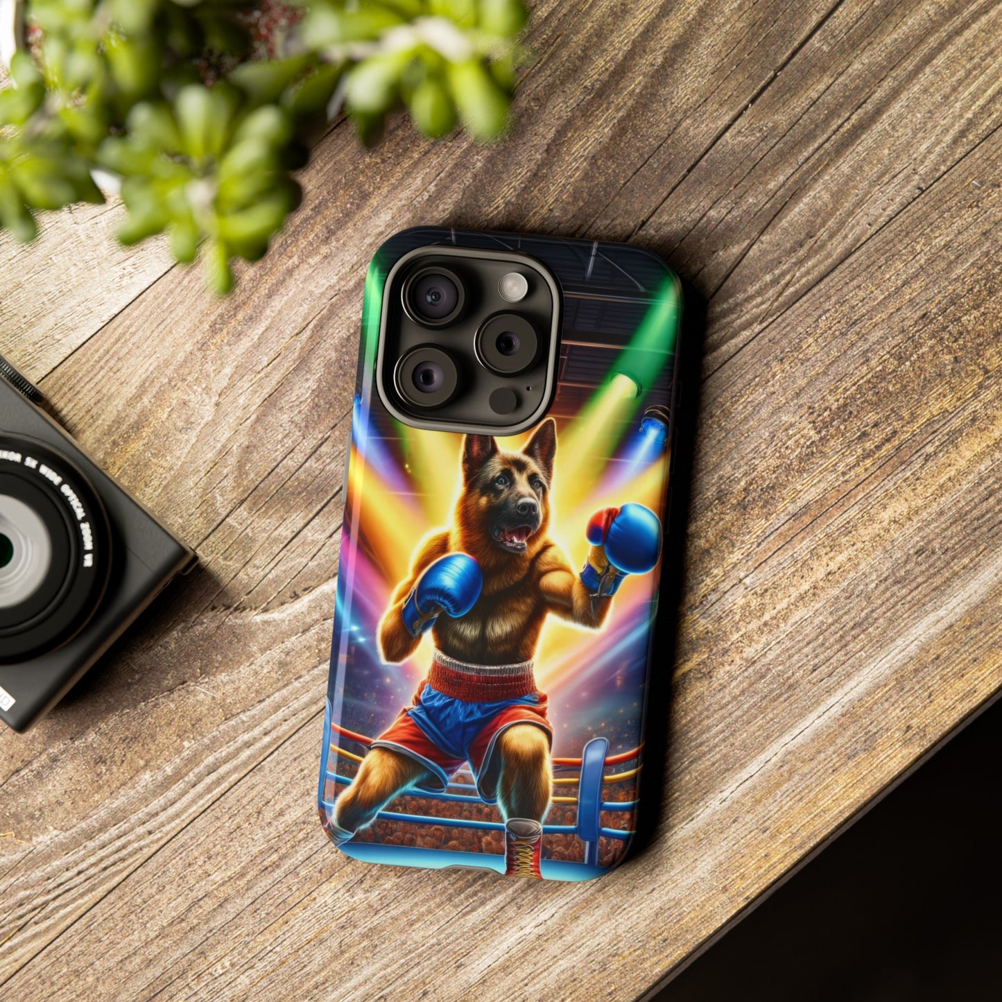 German Shepherd Boxing Phone Case