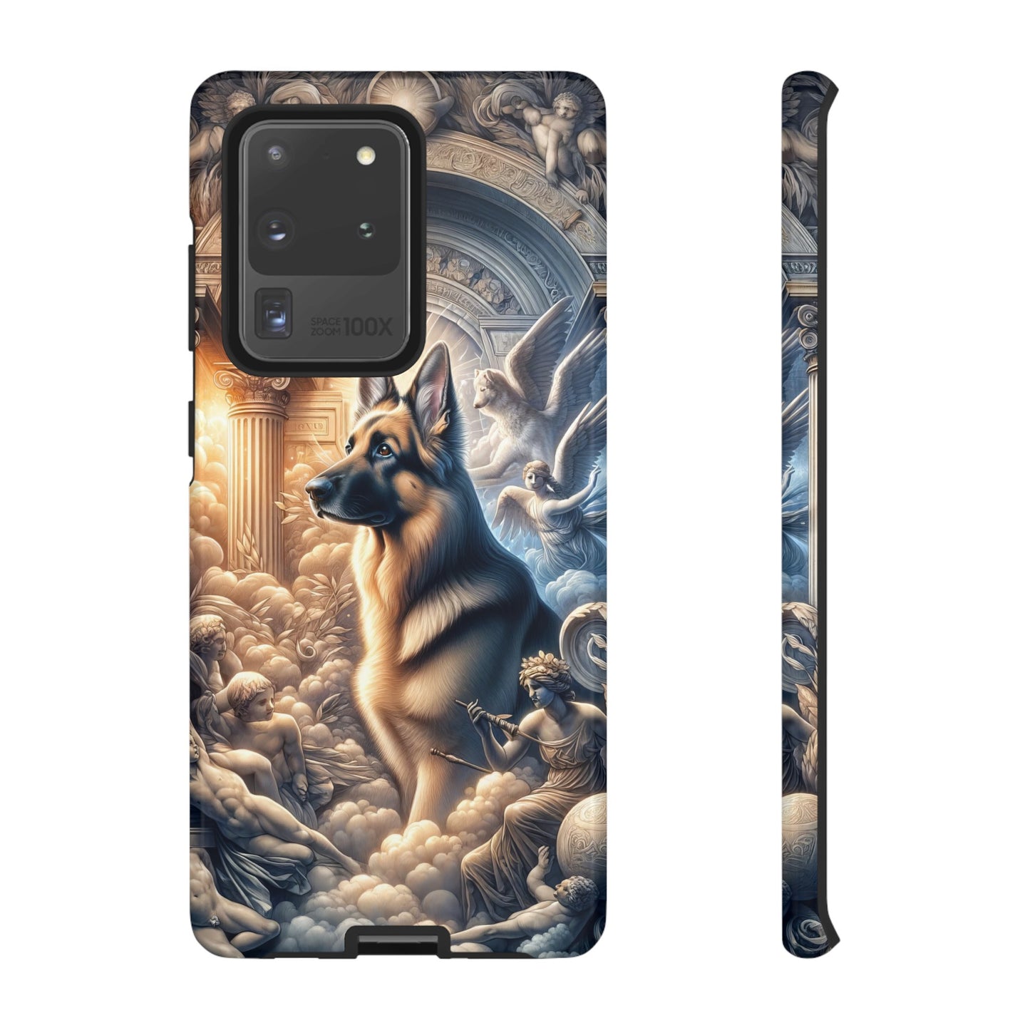 Neo-classicism and dreamy fantasy German Shepherd Phone Case