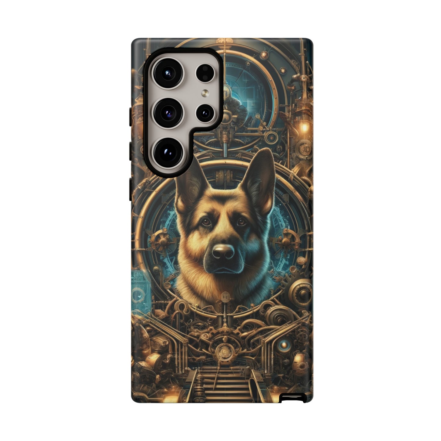 Steampunk Fantasy V2 German Shepherd Phone Case