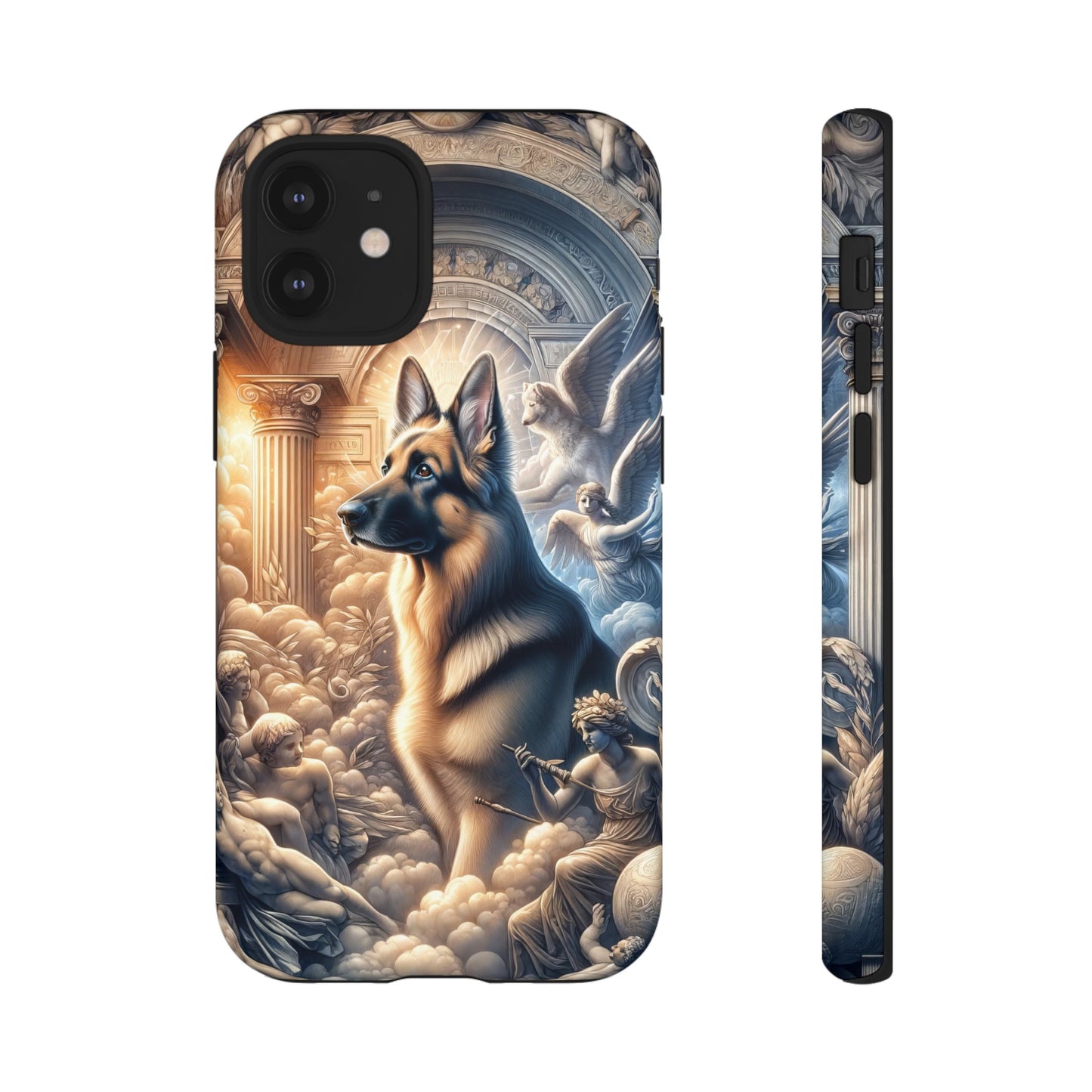 Neo-classicism and dreamy fantasy German Shepherd Phone Case