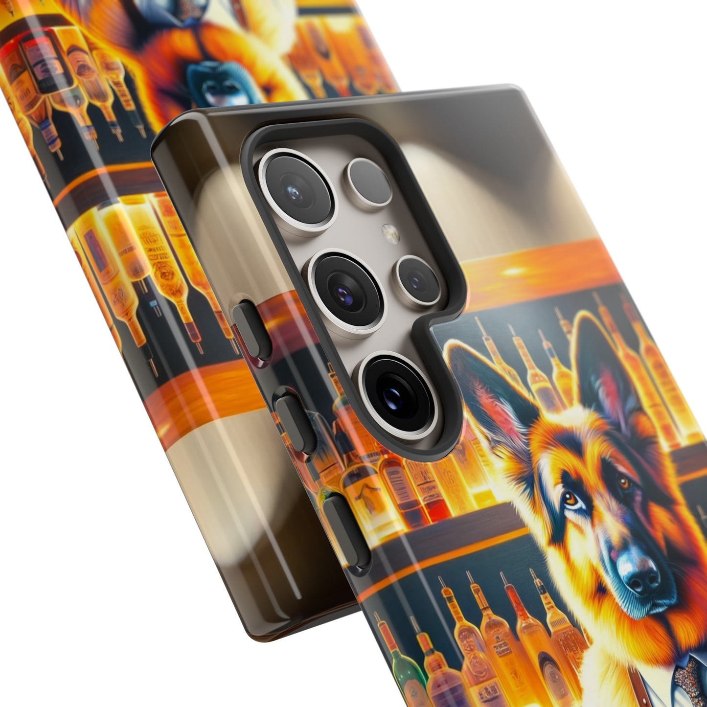 German Shepherd Tending a Bar Phone Case