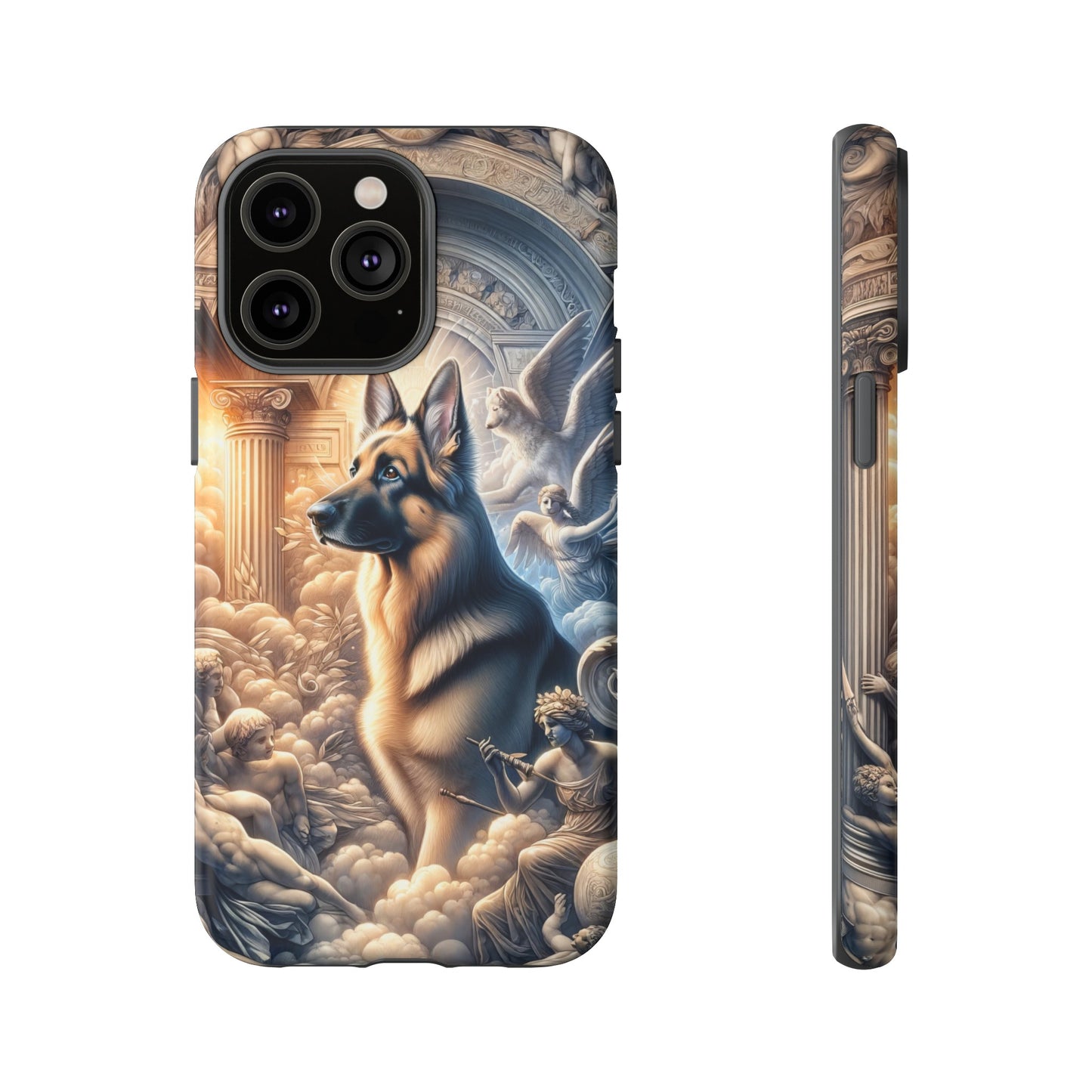 Neo-classicism and dreamy fantasy German Shepherd Phone Case