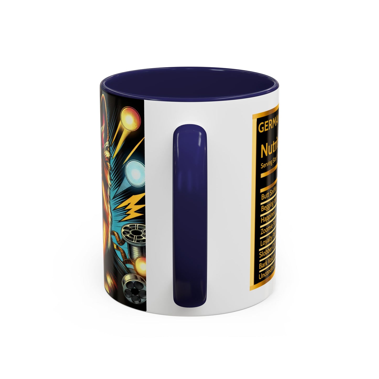 Comic book style German Shepherd Coffee Mug