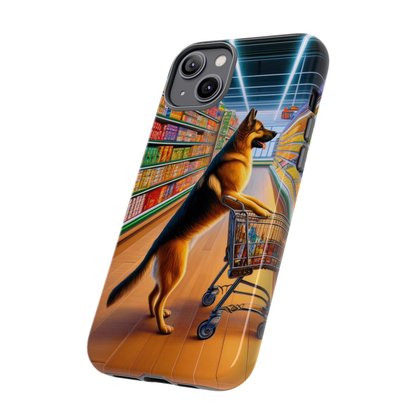 German Shepherd Shopping Phone Case