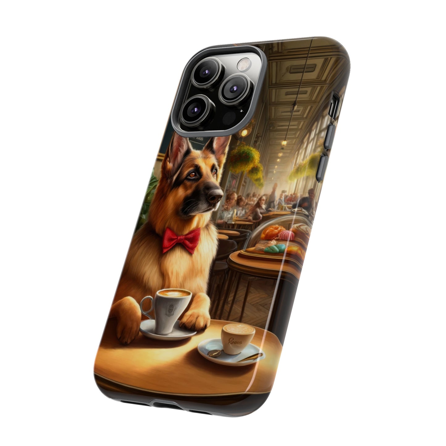 German Shepherd Drinking Phone Case