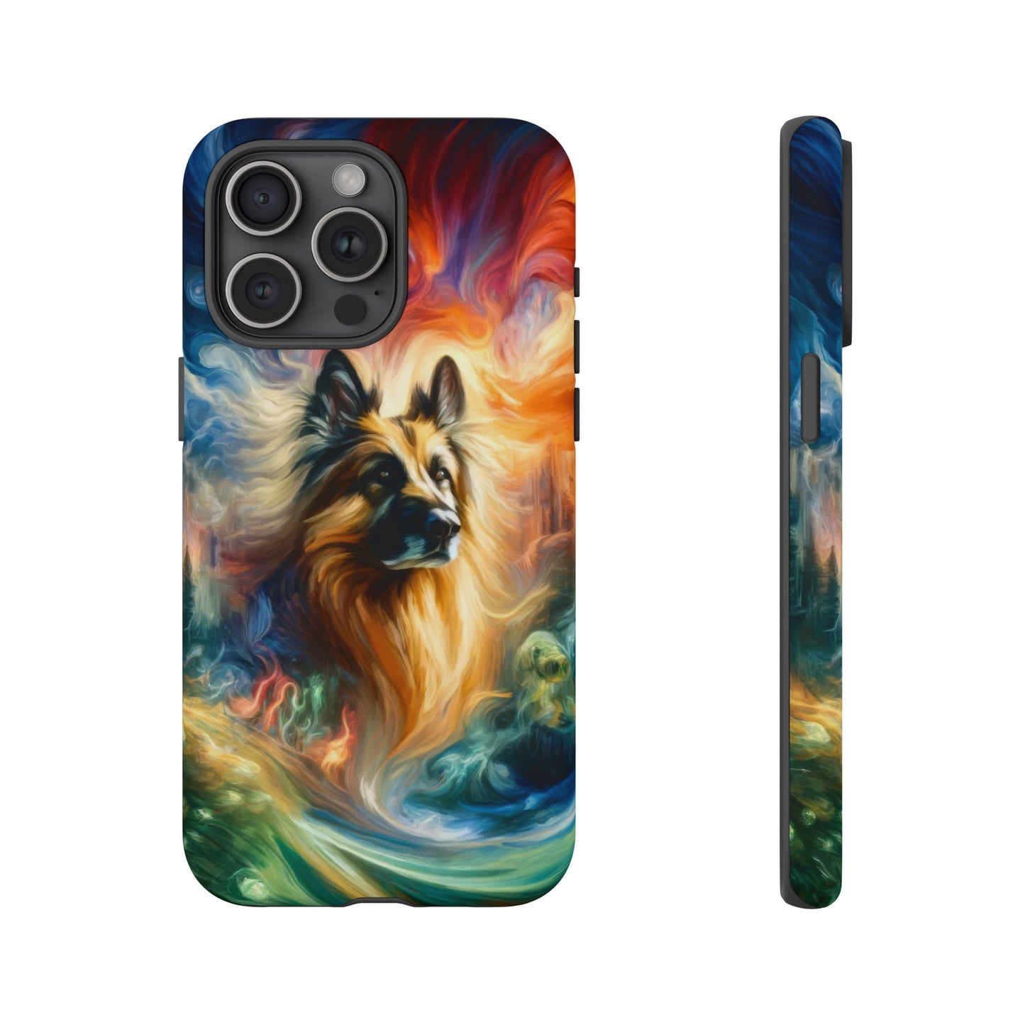 Expressionism and fantasy German Shepherd Phone Case