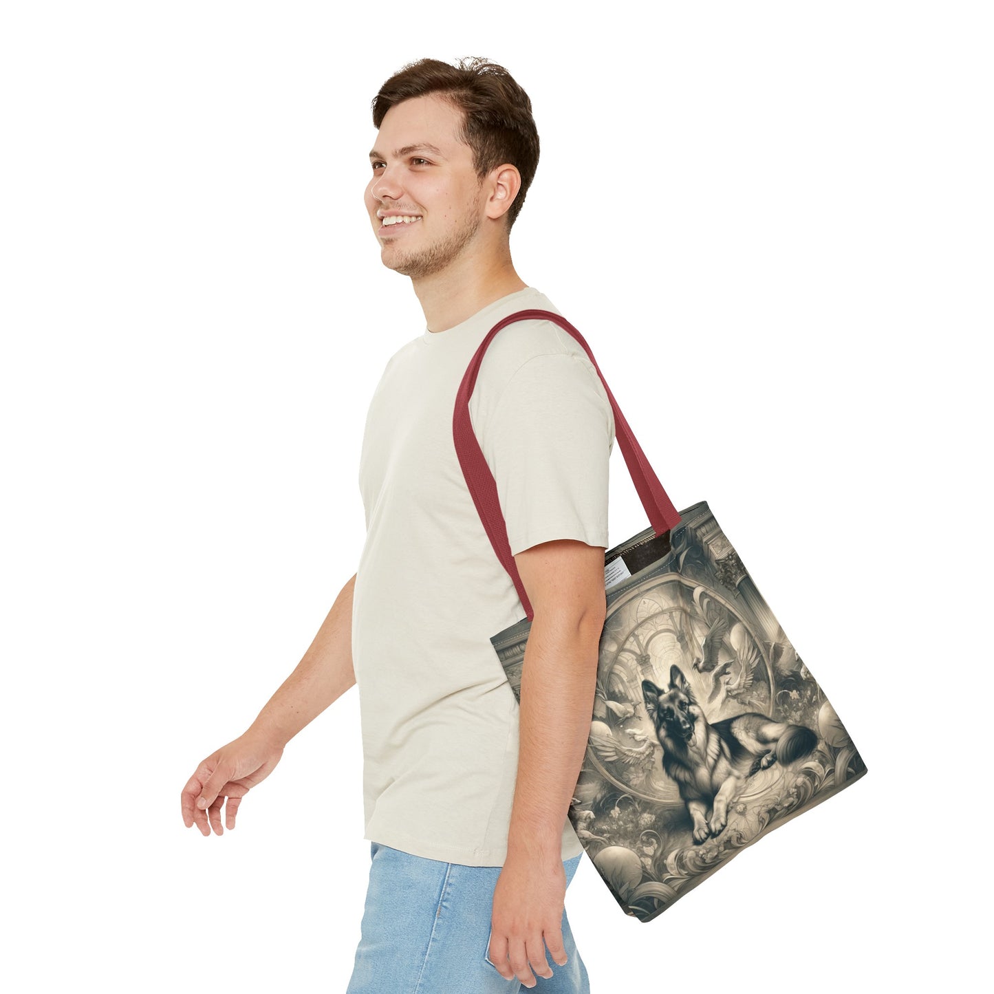 Dreamy fantasy and rococo German Shepherd Tote Bag