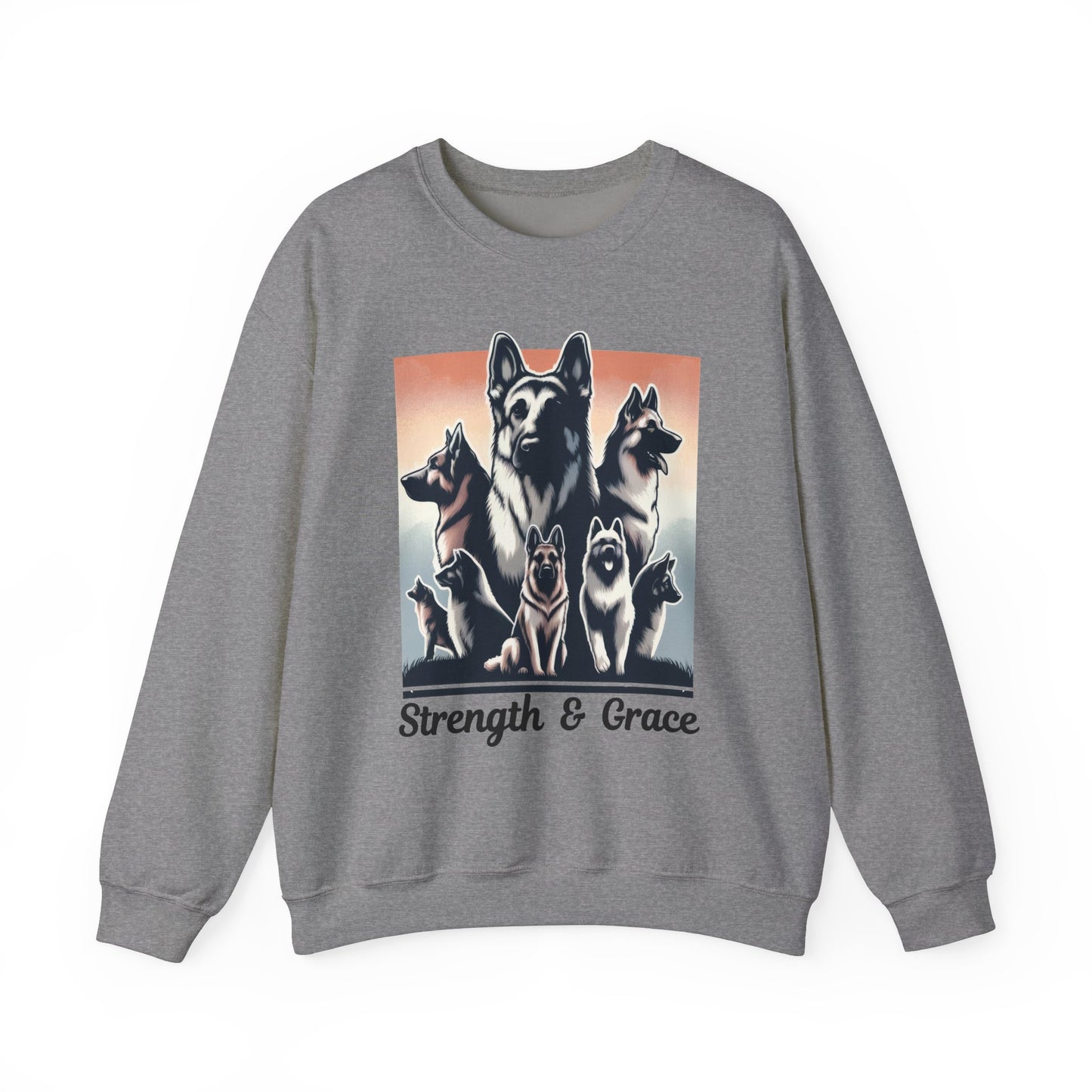 Strength And Grace Sweatshirt (10 colors) (German Shepherd)