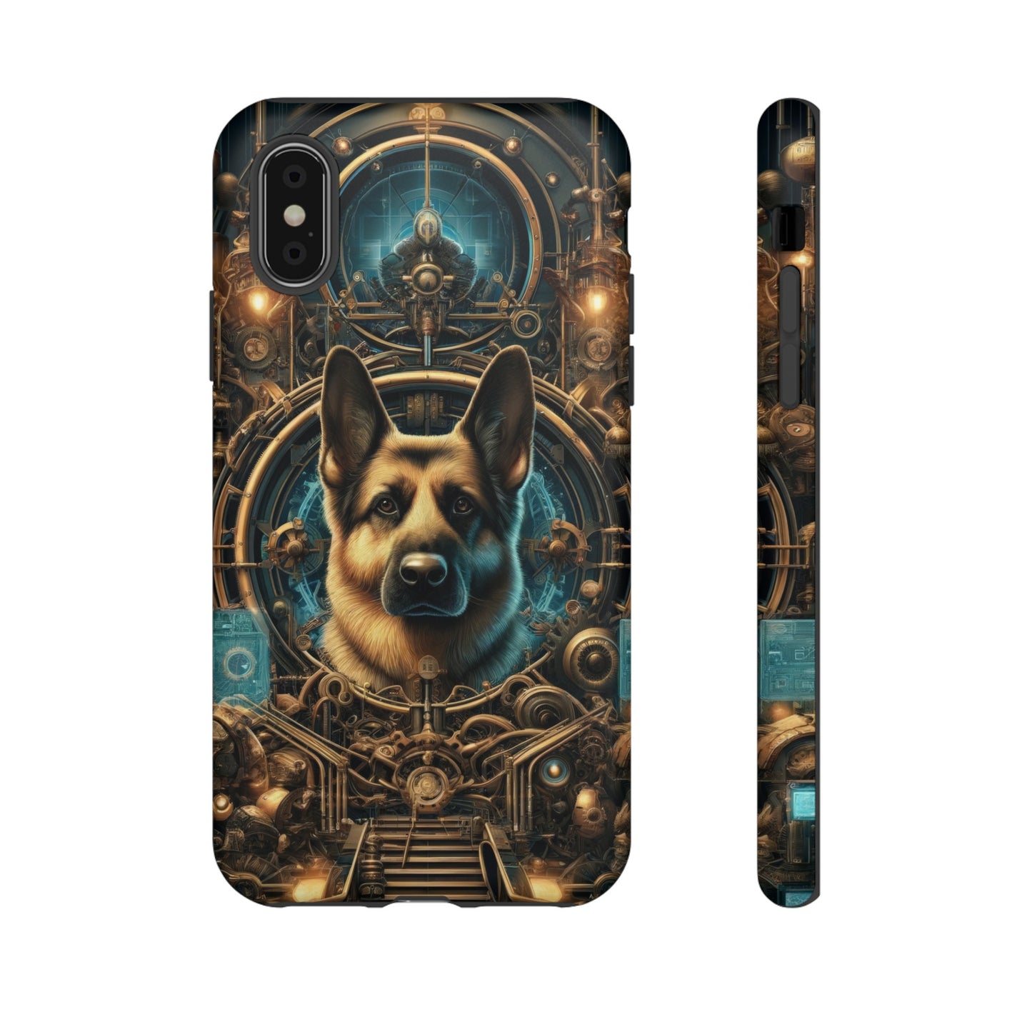 Steampunk Fantasy V2 German Shepherd Phone Case