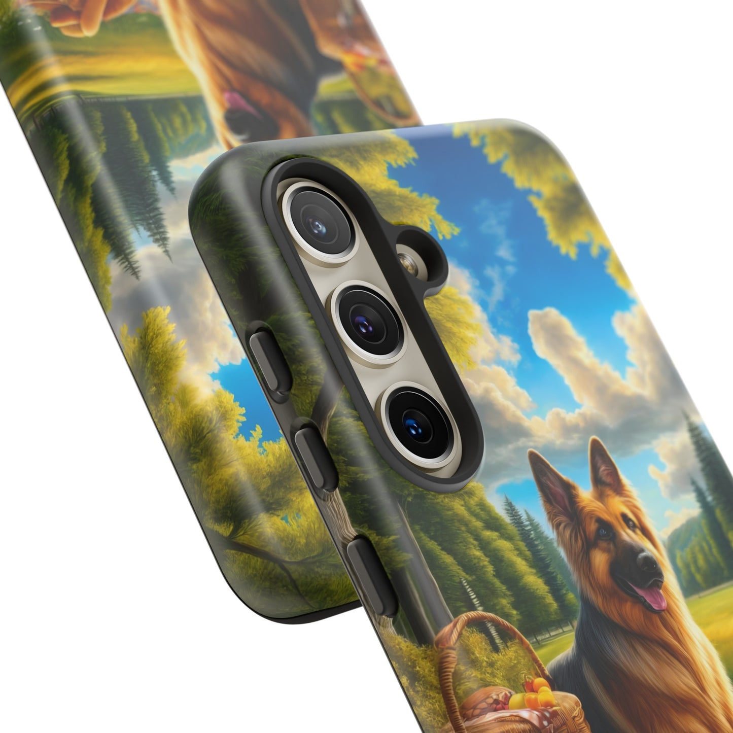 German Shepherd Giving a Speech Phone Case