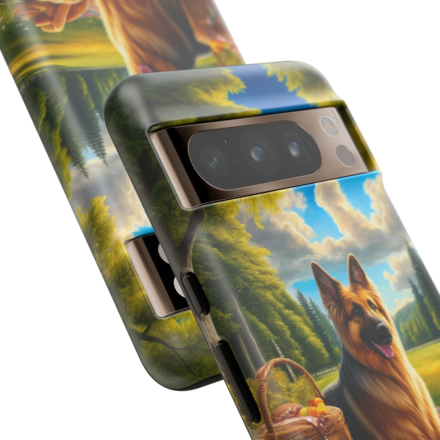 German Shepherd Giving a Speech Phone Case