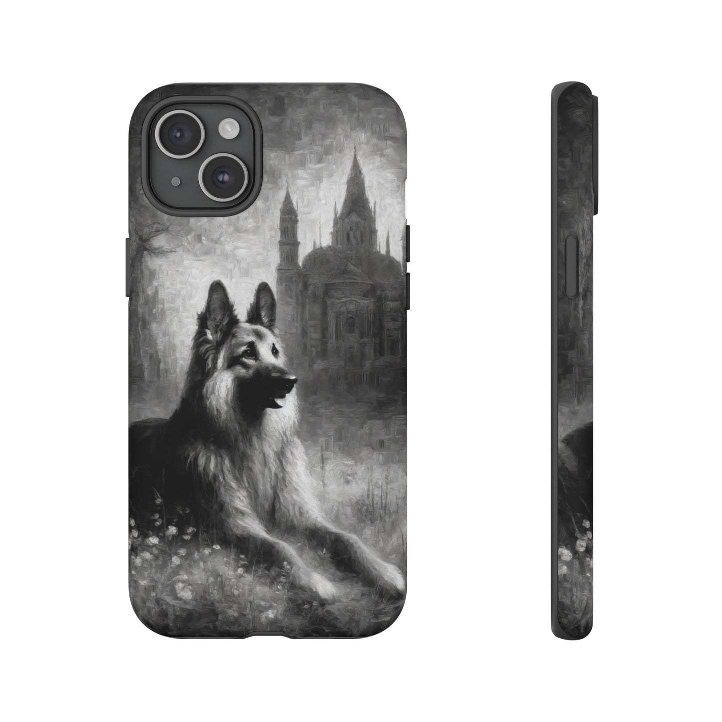 Neo-impressionism German Shepherd Phone Case