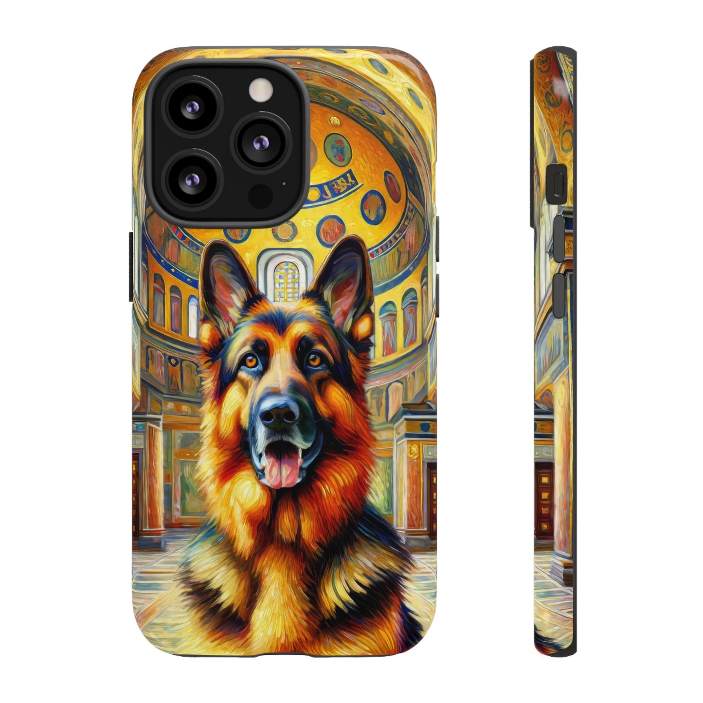 Neo-impressionist German Shepherd Phone Case