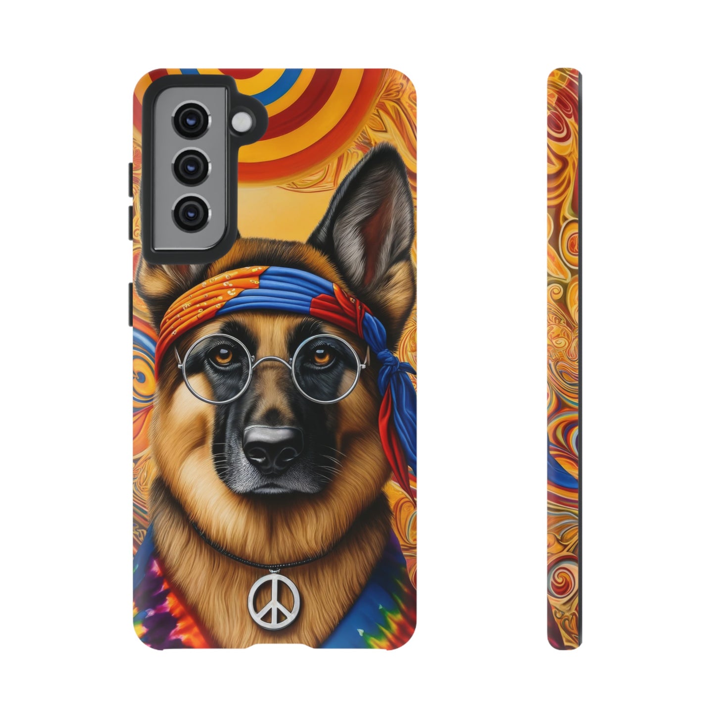 Hippie German Shepherd Tough Phone Case