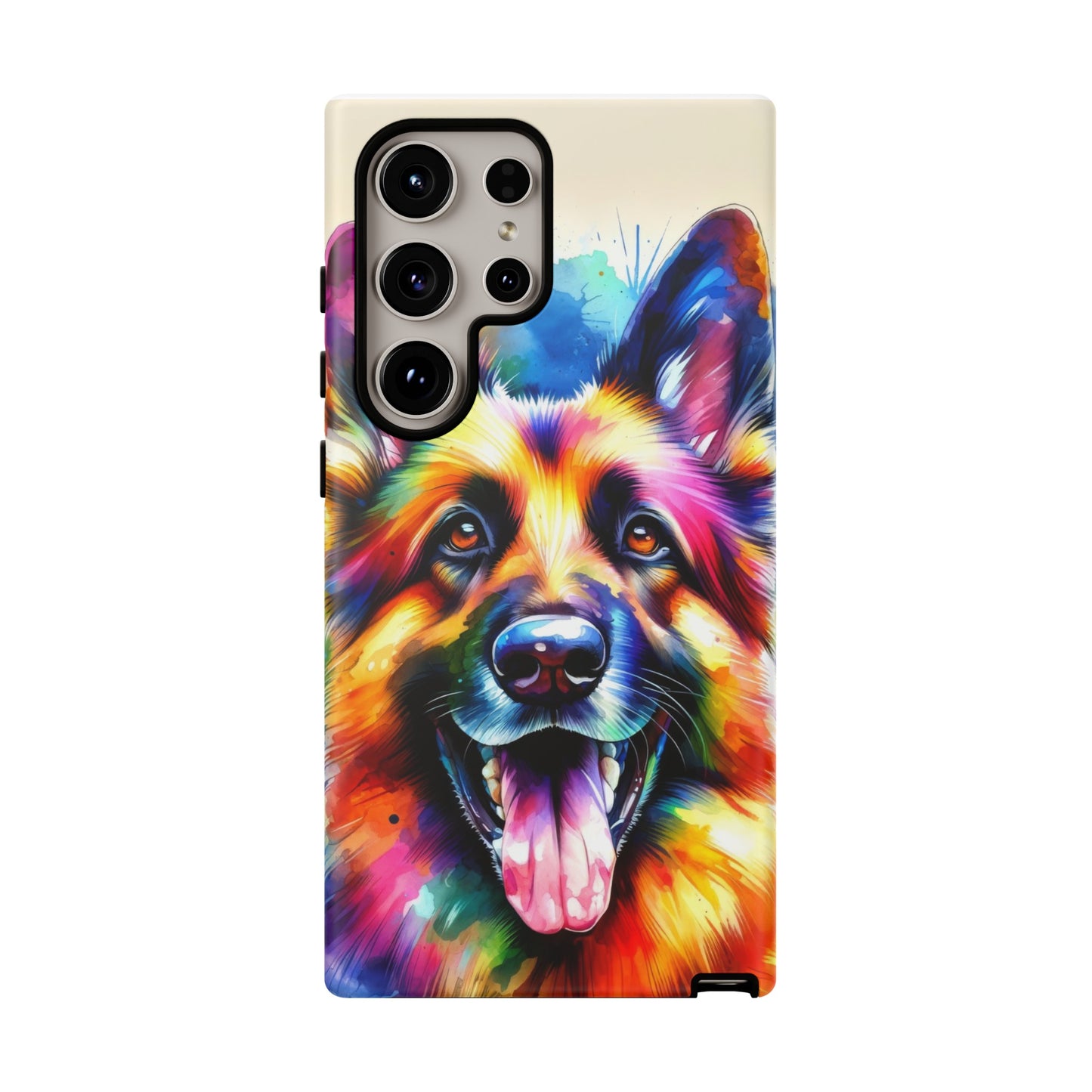 German Shepherd in Watercolor Tough Phone Case