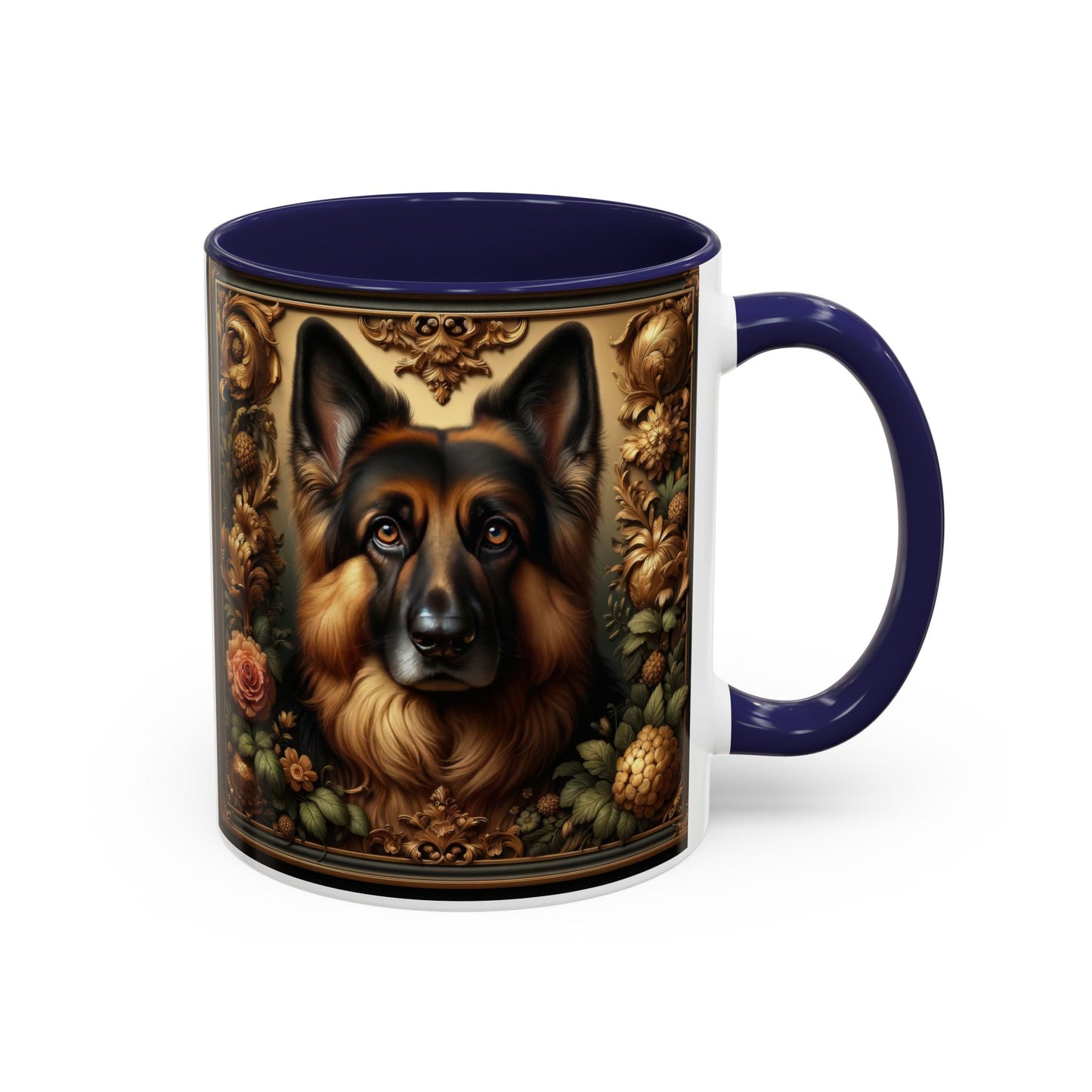 Baroque-inspired German Shepherd Coffee Mug