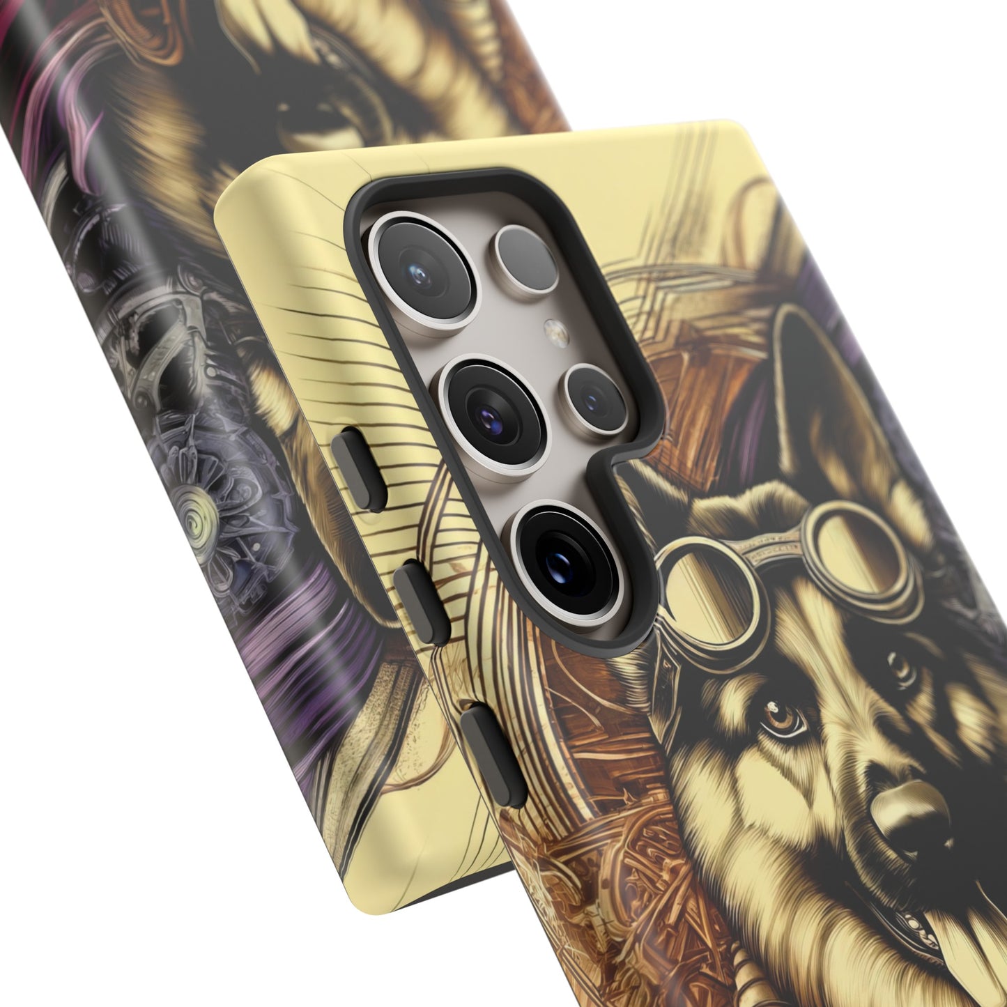 Steampunk German Shepherd Phone Case