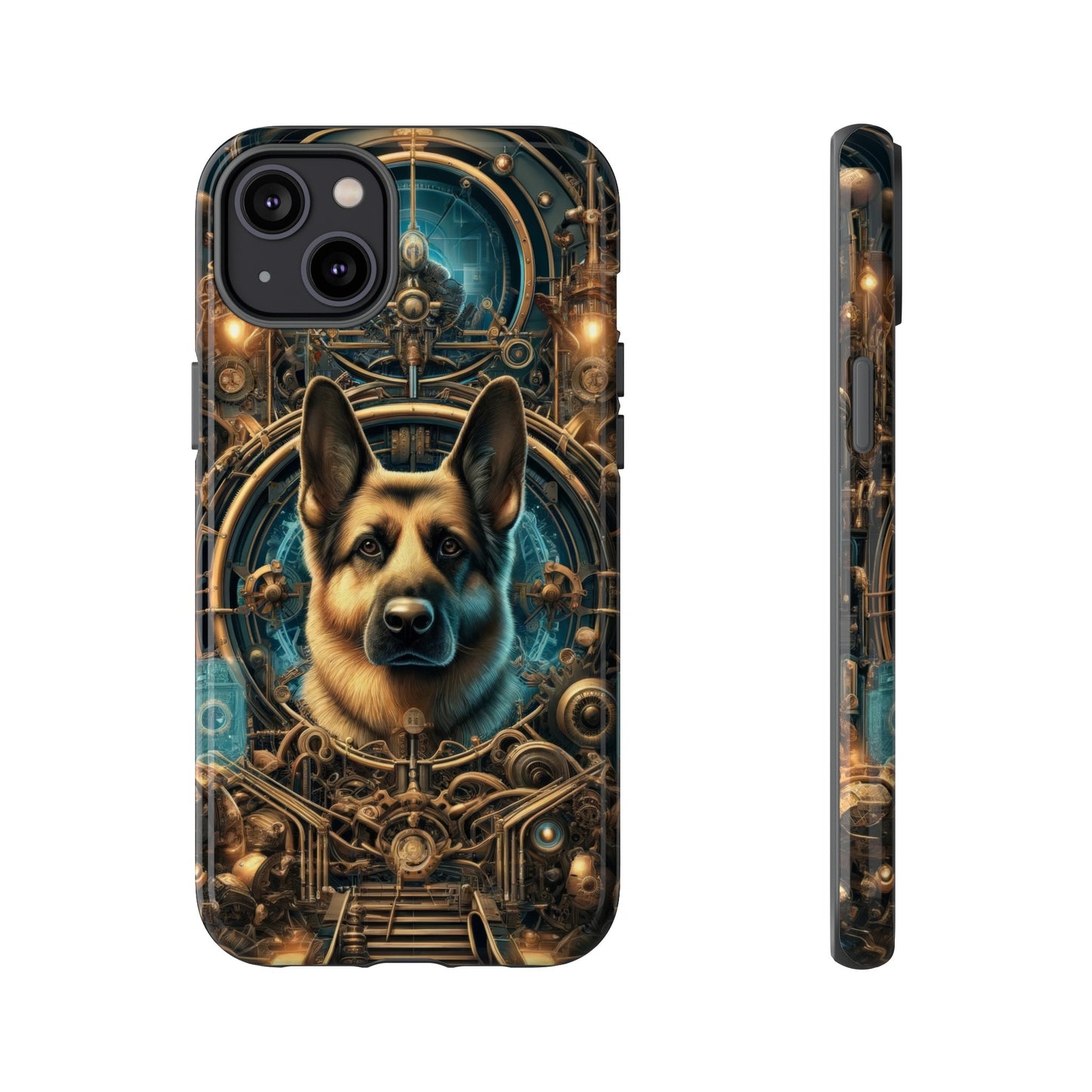 Steampunk Fantasy V2 German Shepherd Phone Case