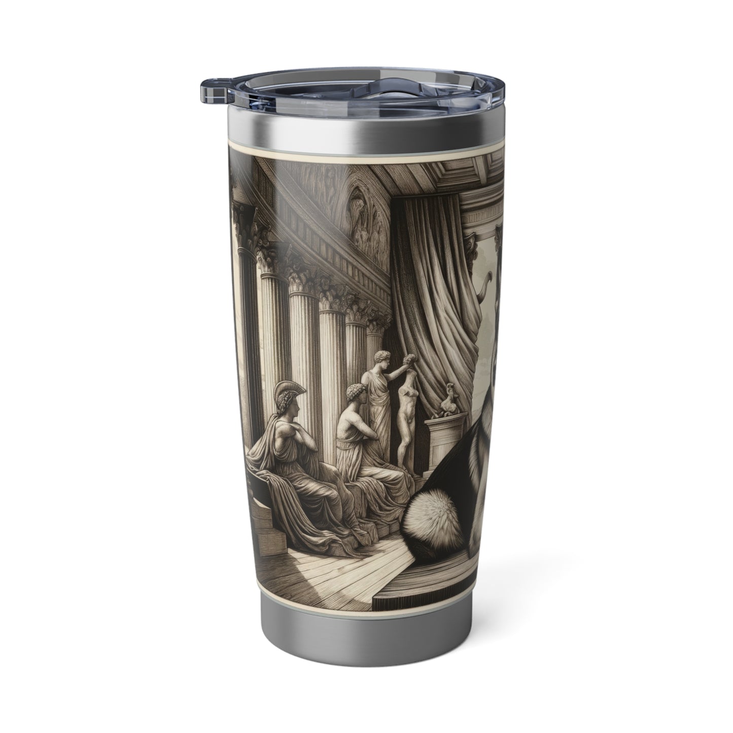 Etching and greco-roman German Shepherd 20oz Tumbler