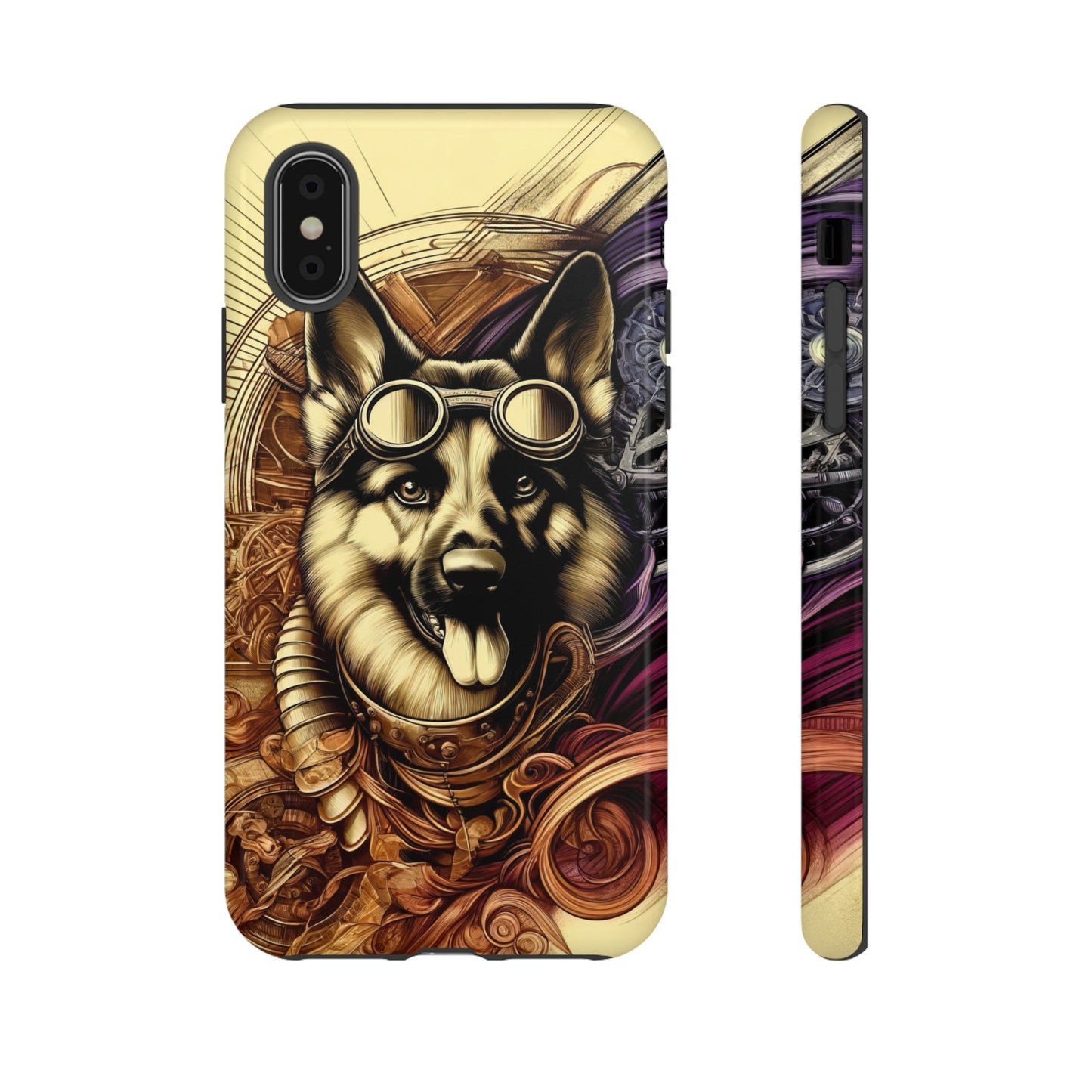 Steampunk German Shepherd Phone Case