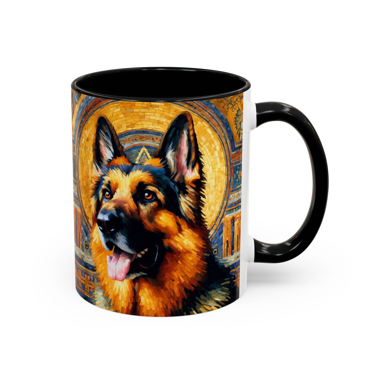 Neo-impressionist German Shepherd Coffee Mug