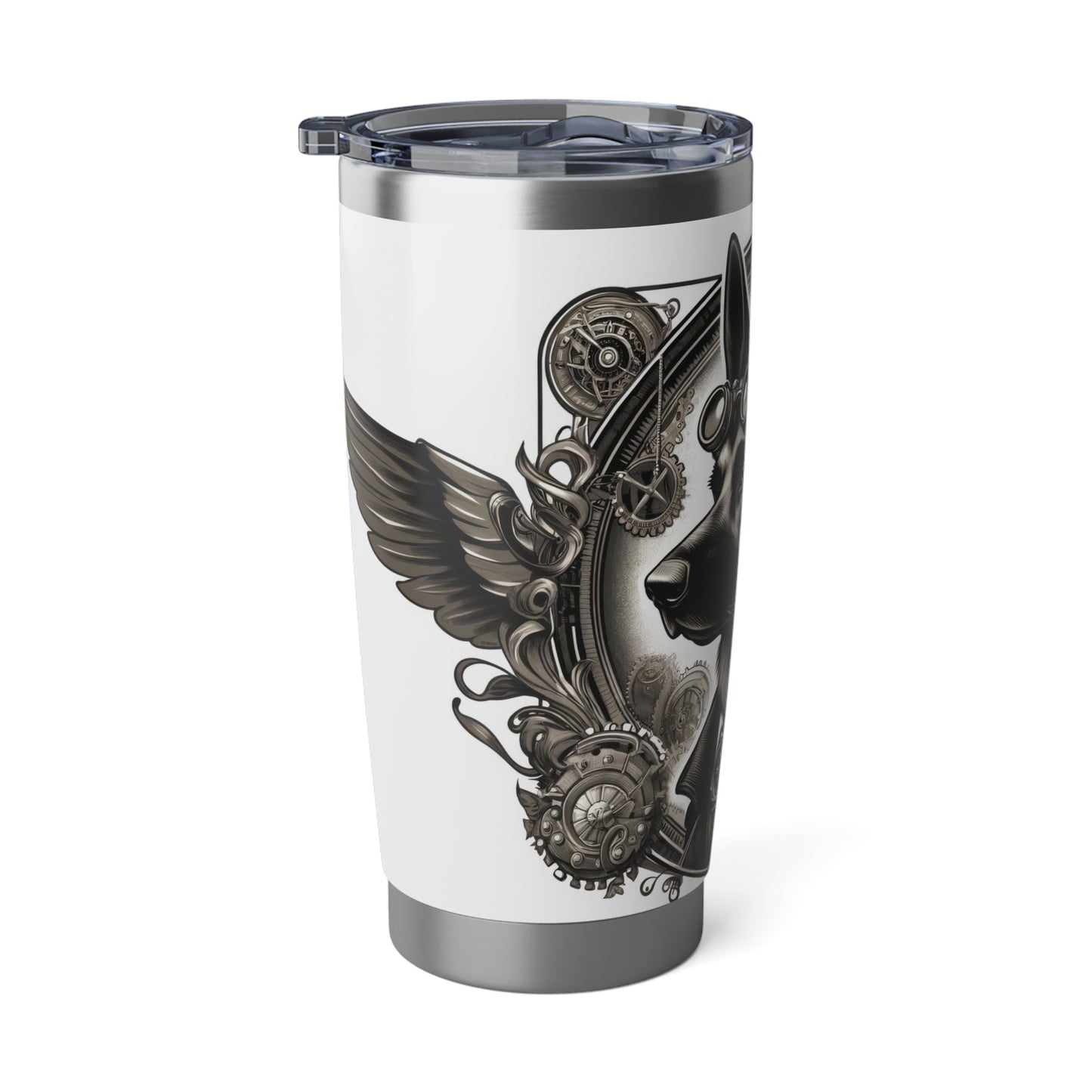 Steampunk V2 German Shepherd 20oz Tumbler