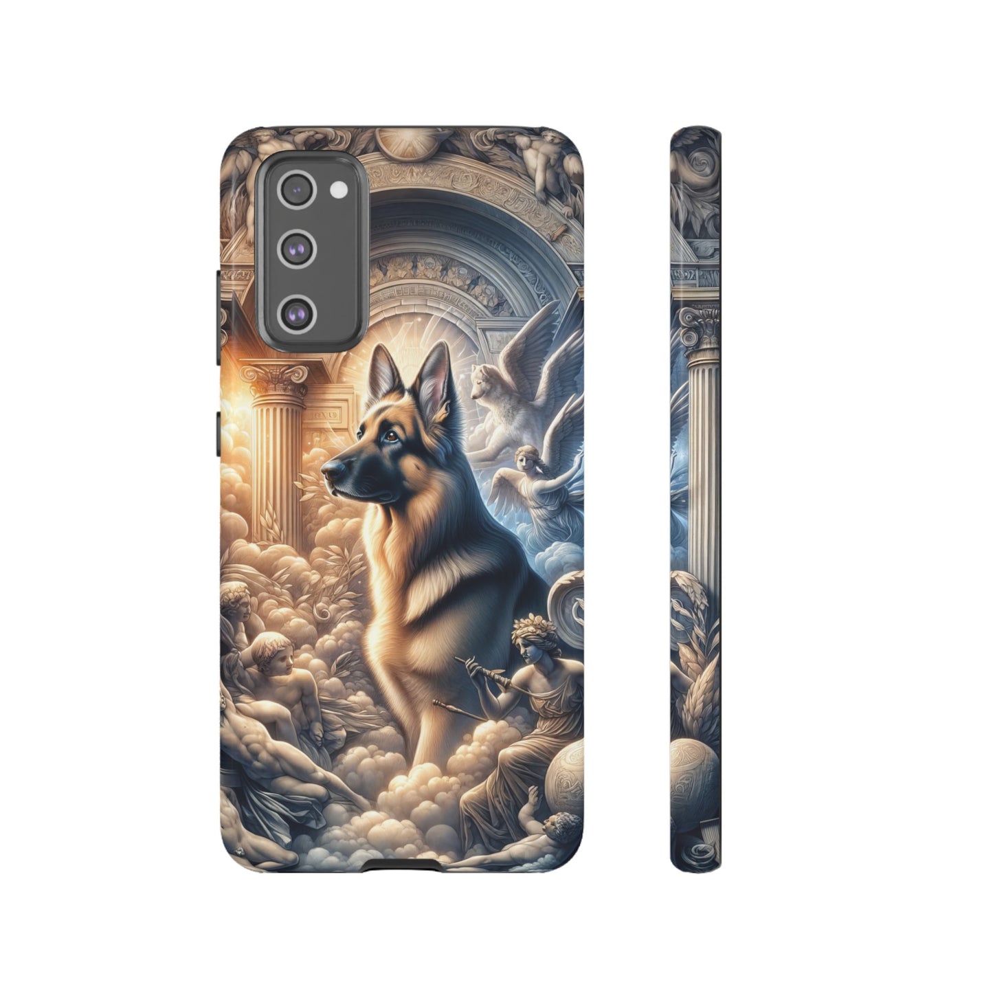 Neo-classicism and dreamy fantasy German Shepherd Phone Case