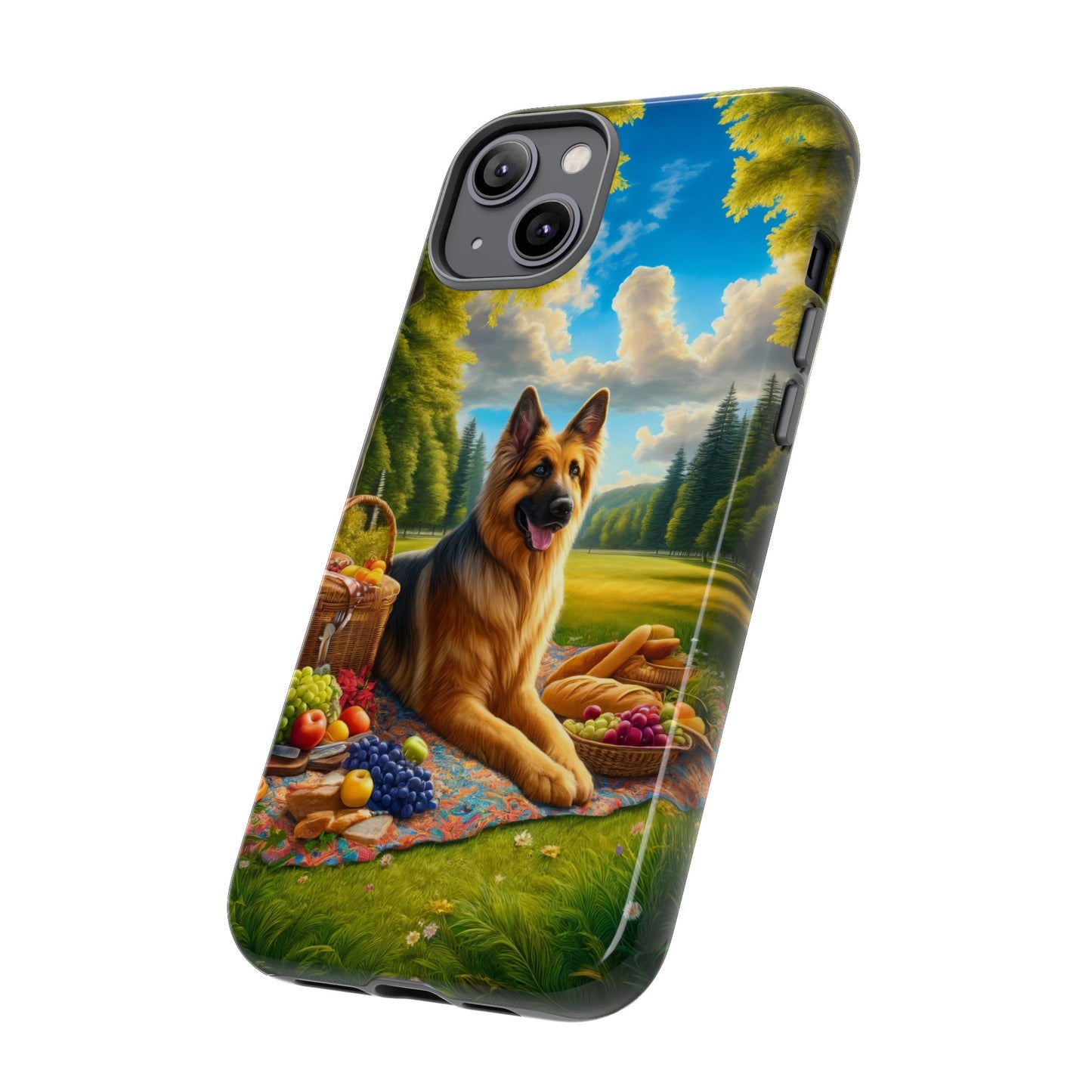 German Shepherd Giving a Speech Phone Case