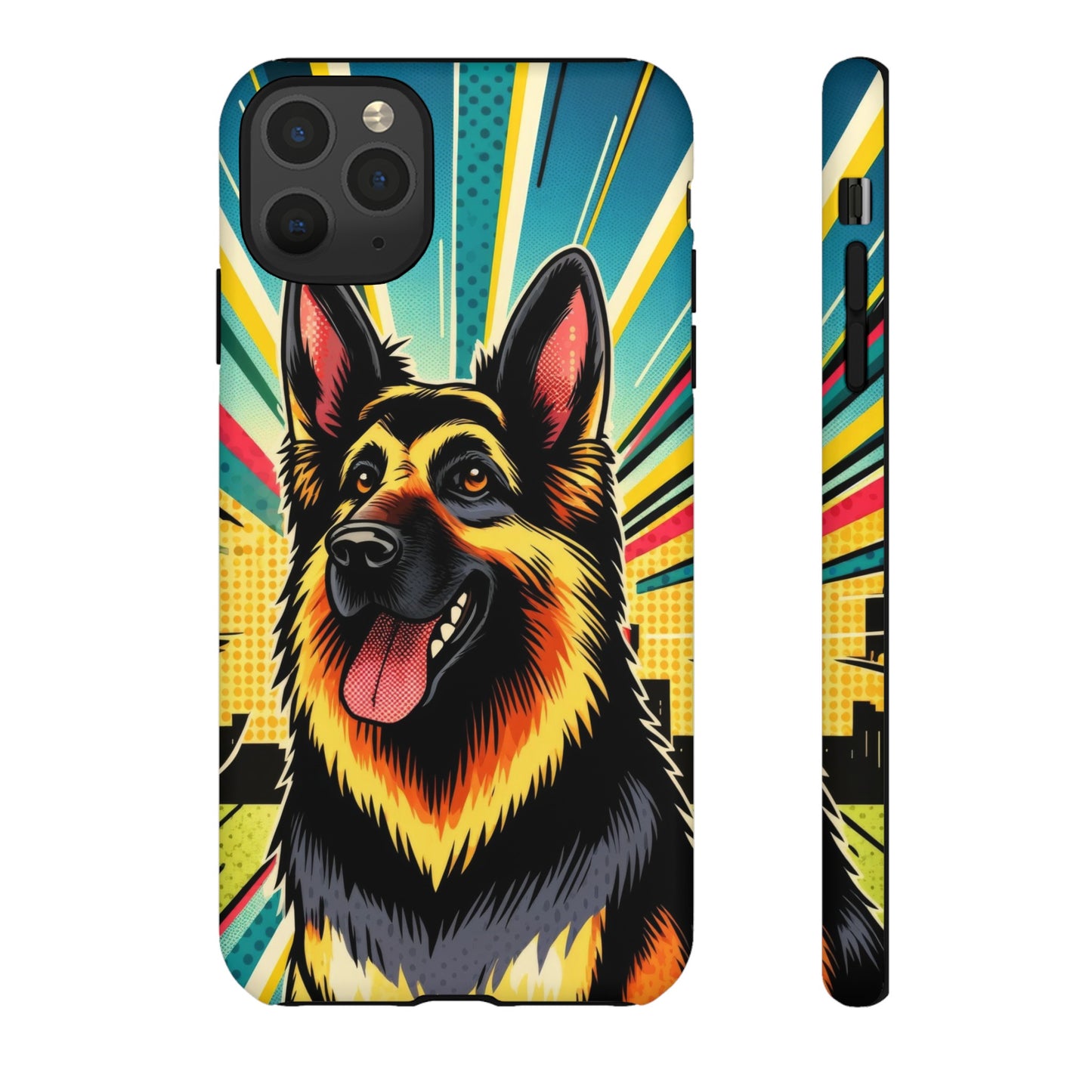 Comic style German Shepherd Phone Case