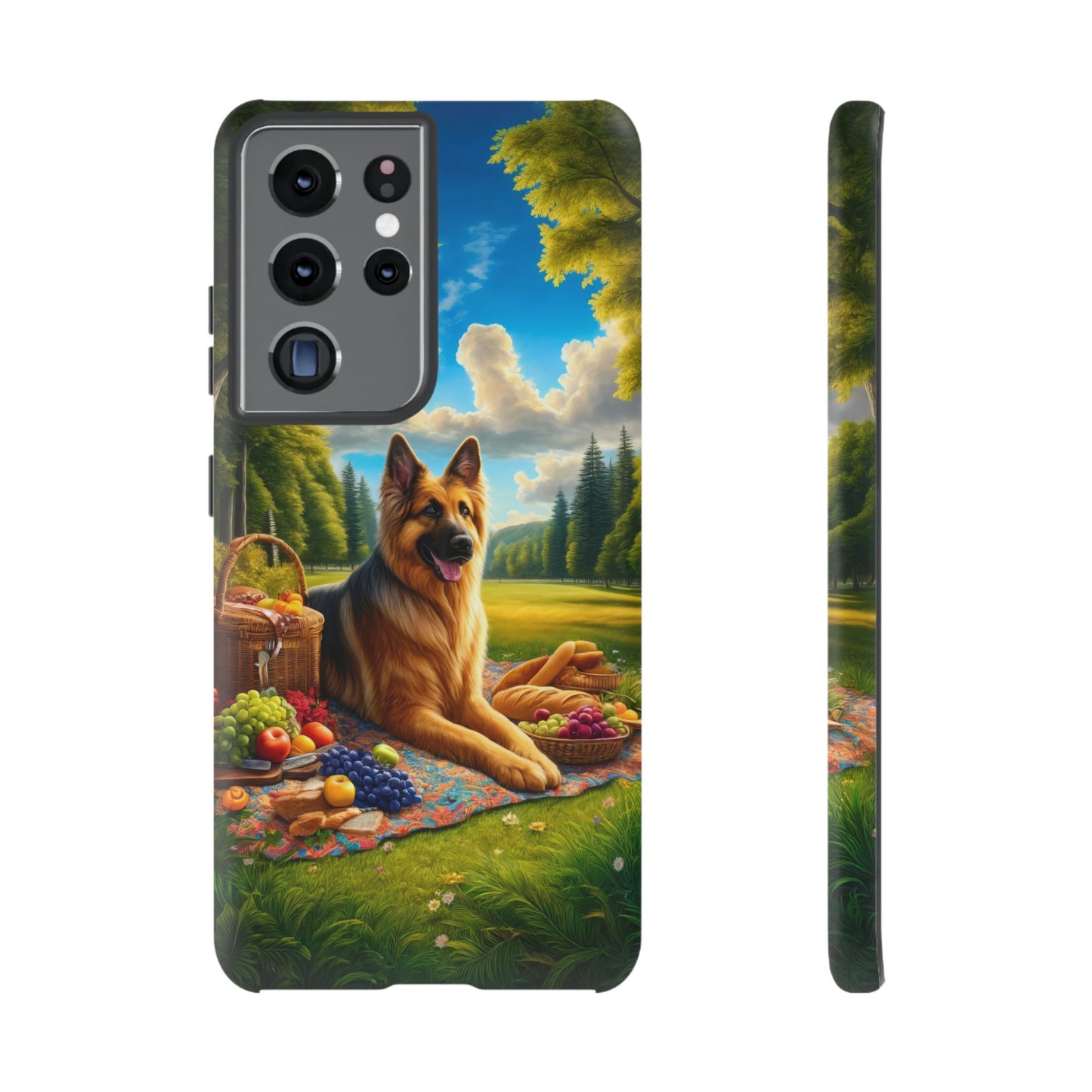 German Shepherd Giving a Speech Phone Case