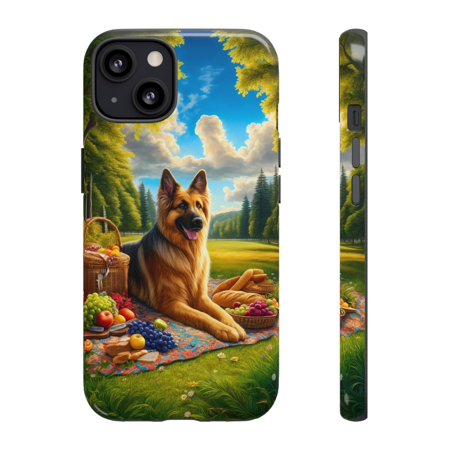 German Shepherd Giving a Speech Phone Case