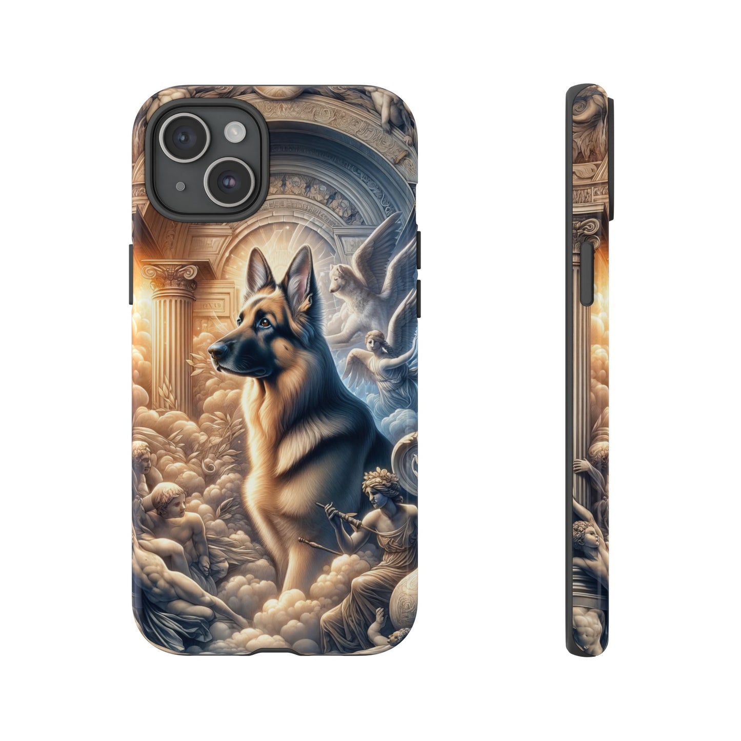 Neo-classicism and dreamy fantasy German Shepherd Phone Case