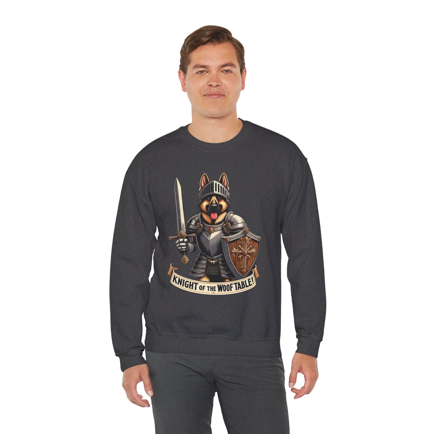 Knight of the Wolf Table Sweatshirt (10 colors) (German Shepherd)