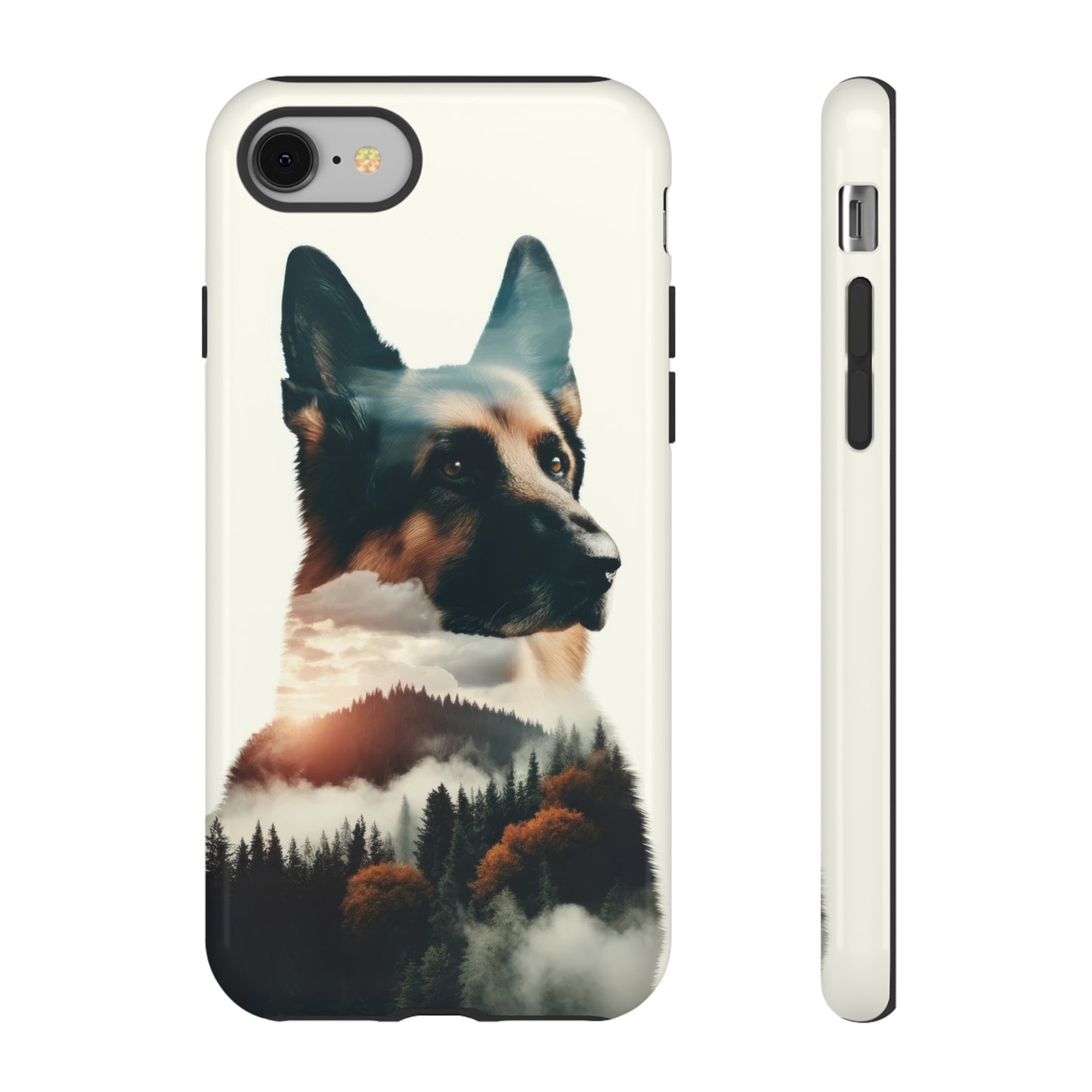 Romanticism and double exposure German Shepherd Phone Case