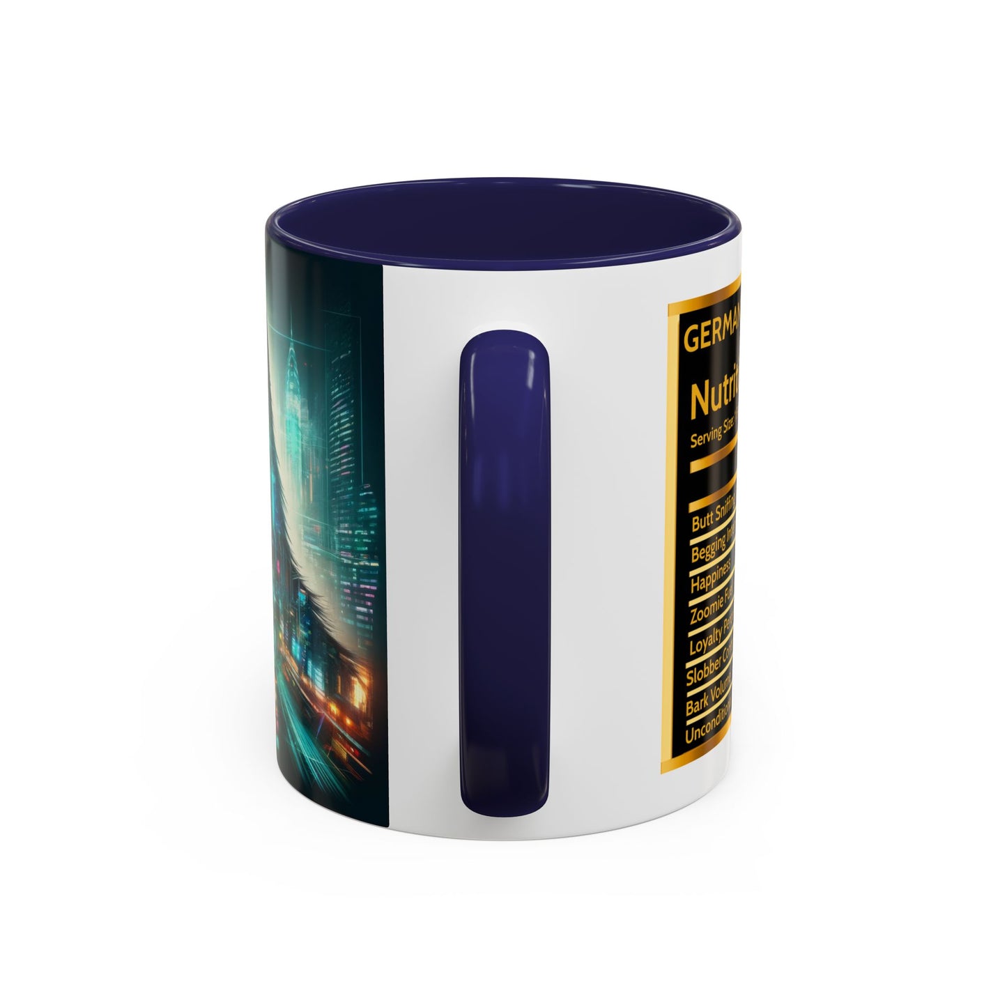 Cyberpunk German Shepherd Coffee Mug