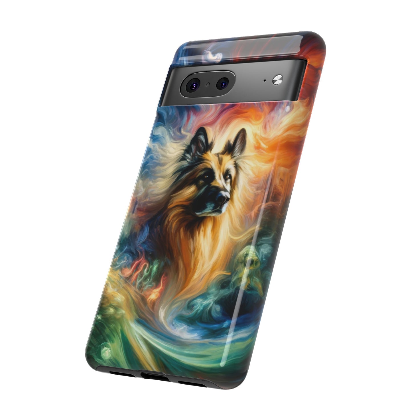 Expressionism and fantasy German Shepherd Phone Case