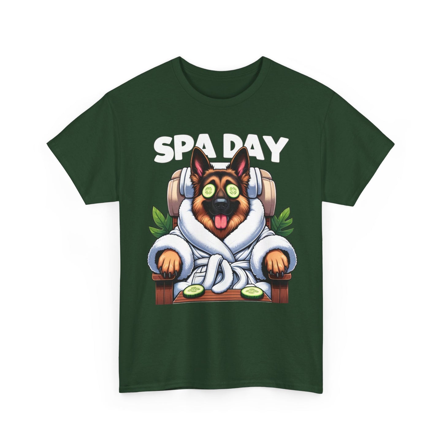 Spa Day T-Shirt (13 colors) (German Shepherd)