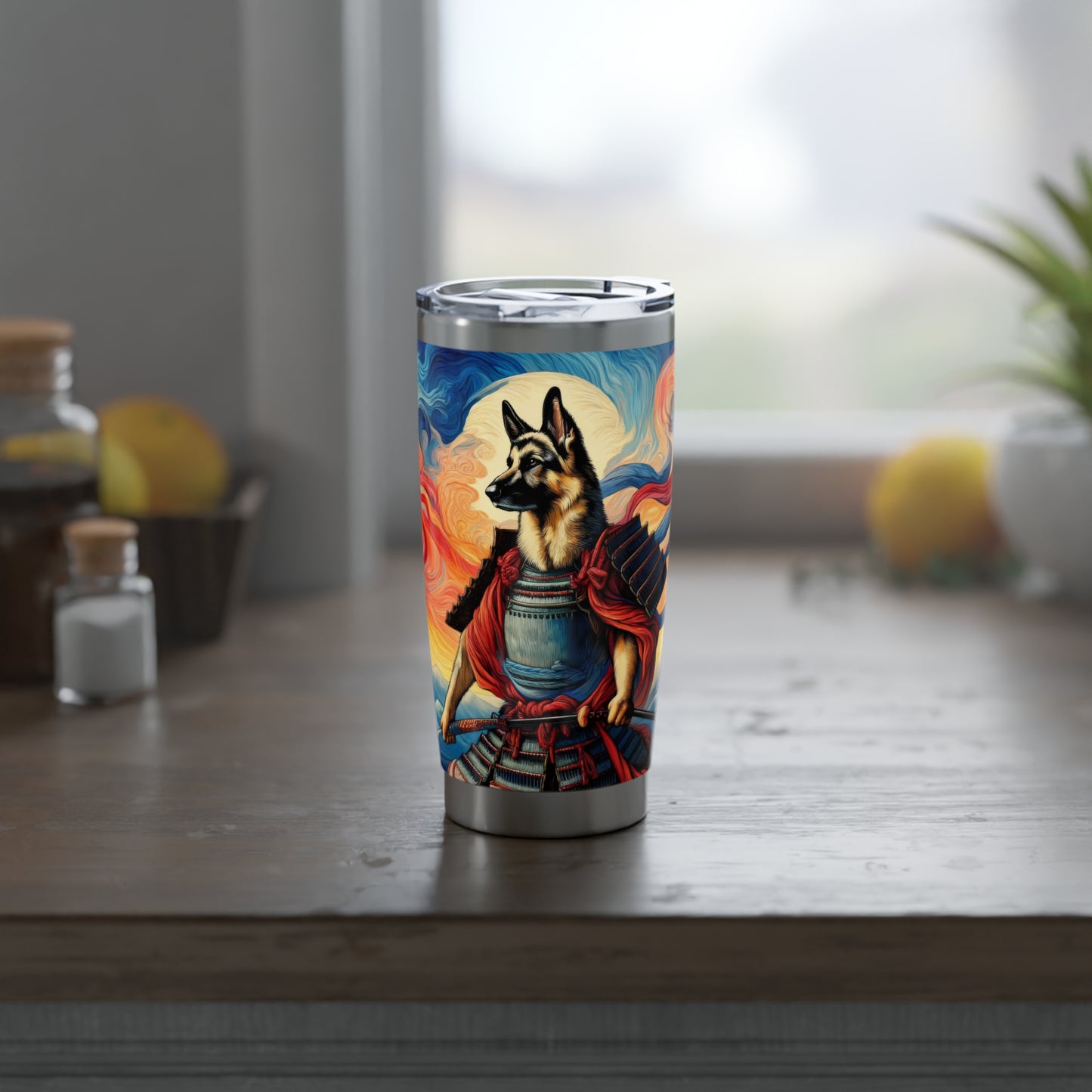 Samurai German Shepherd 20oz Tumbler