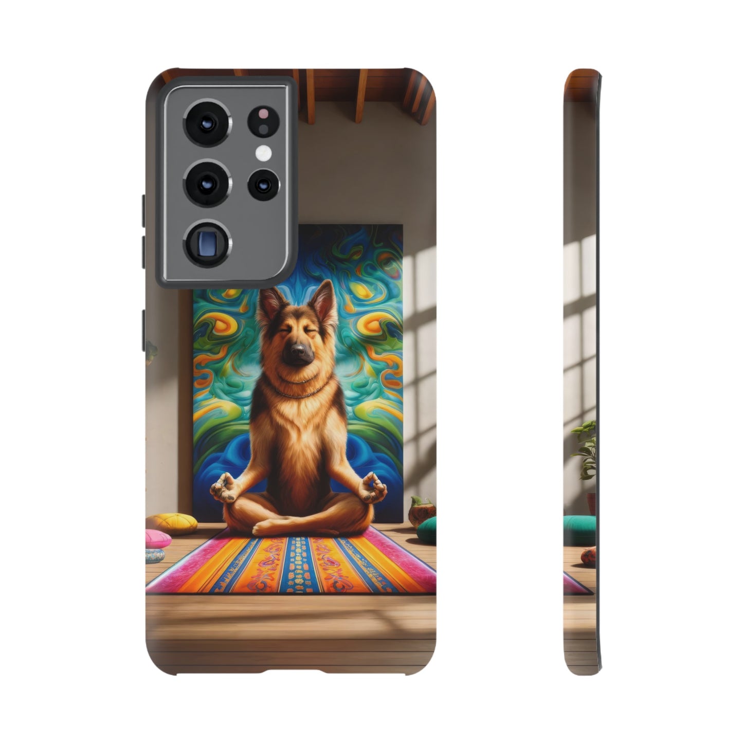 German Shepherd Meditating Phone Case