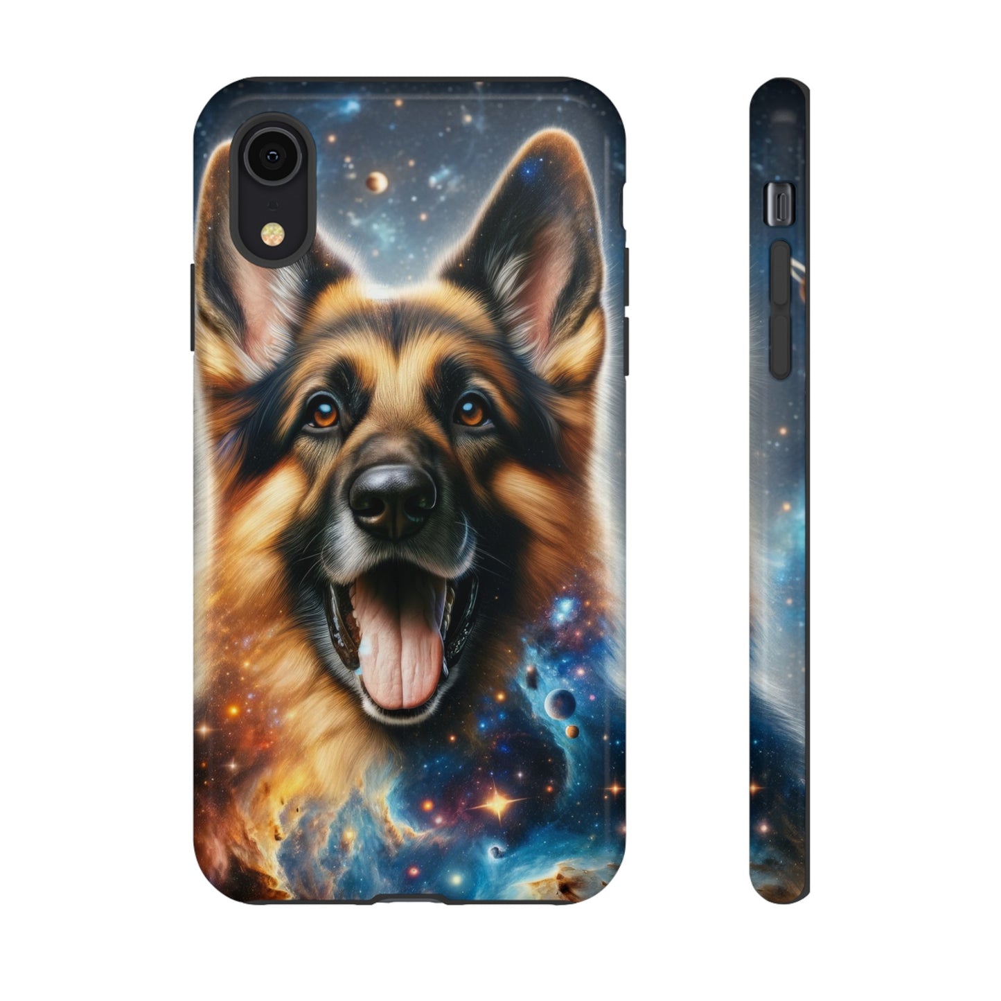 German Shepherd in Space Tough Phone Case