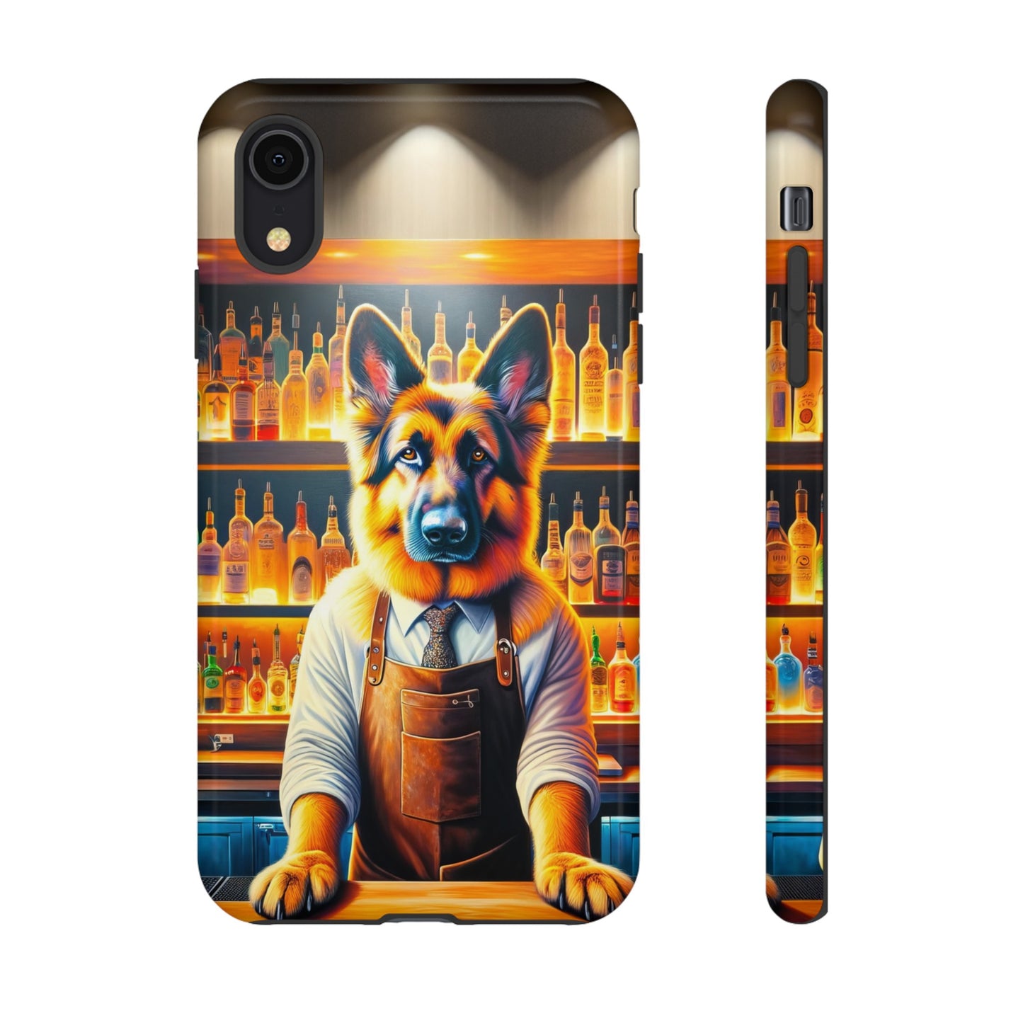 German Shepherd Tending a Bar Phone Case