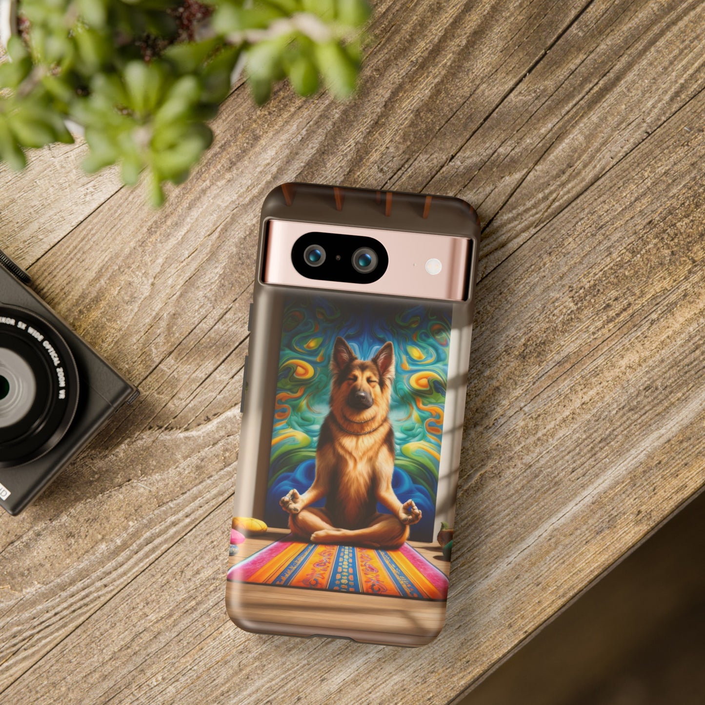 German Shepherd Meditating Phone Case