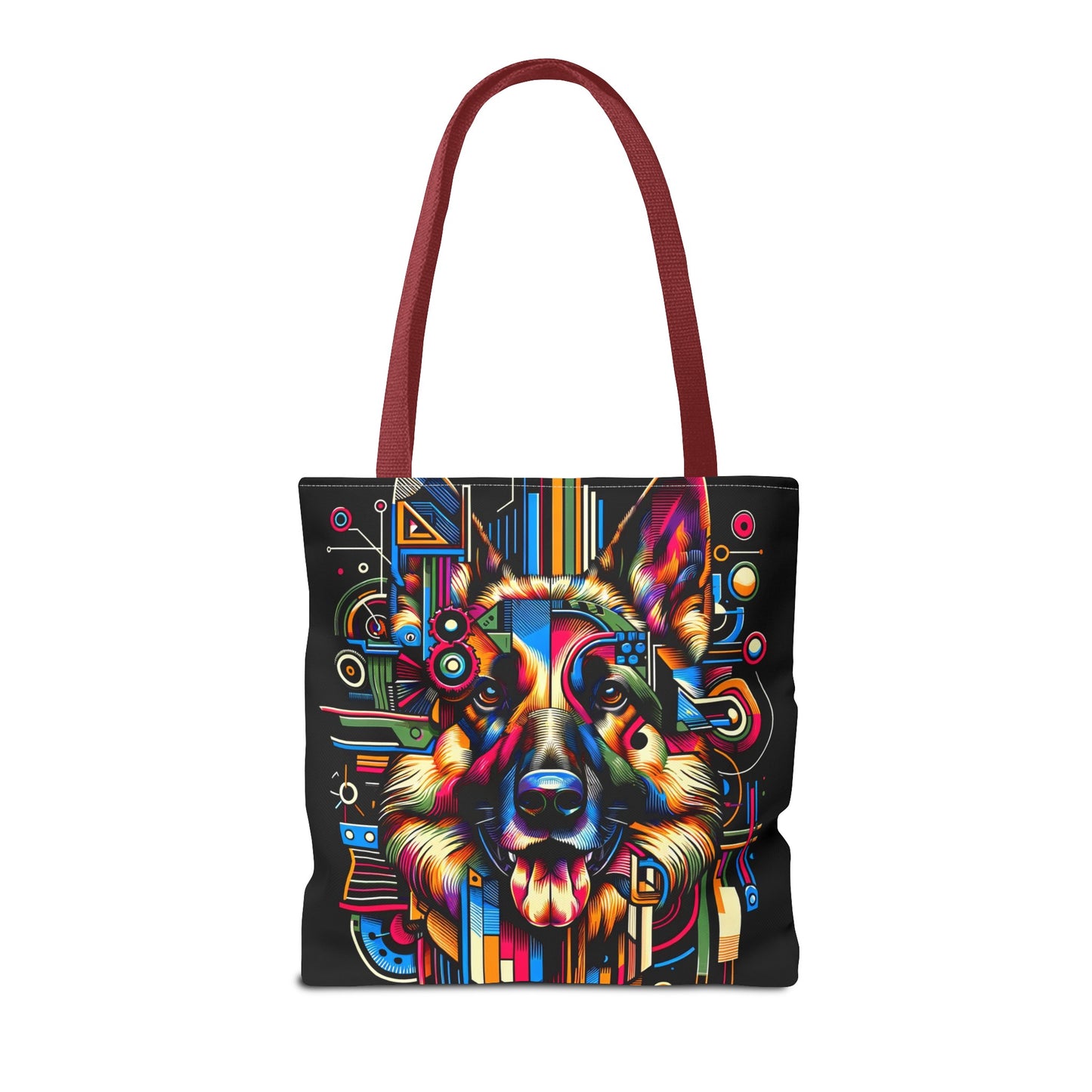 Constructivism and Dadaism German Shepherd Tote Bag