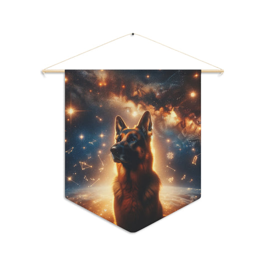 Star German Shepherd Pennant