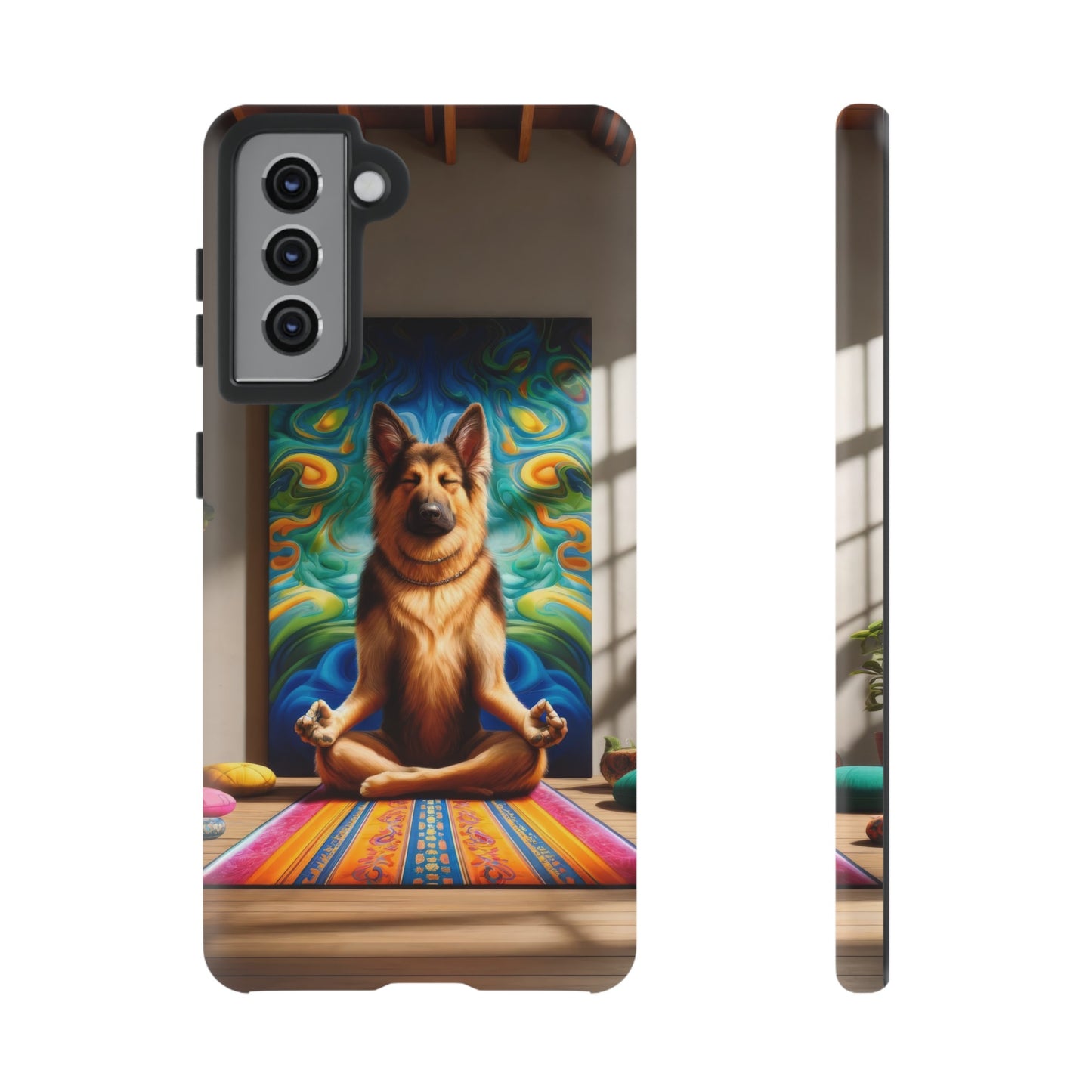 German Shepherd Meditating Phone Case