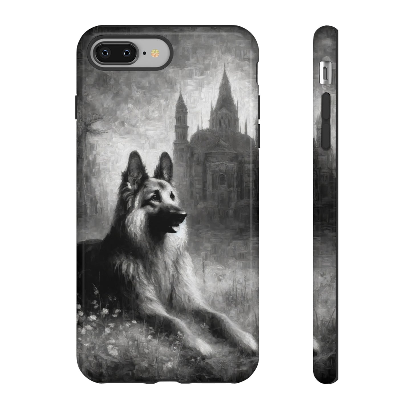 Neo-impressionism German Shepherd Phone Case