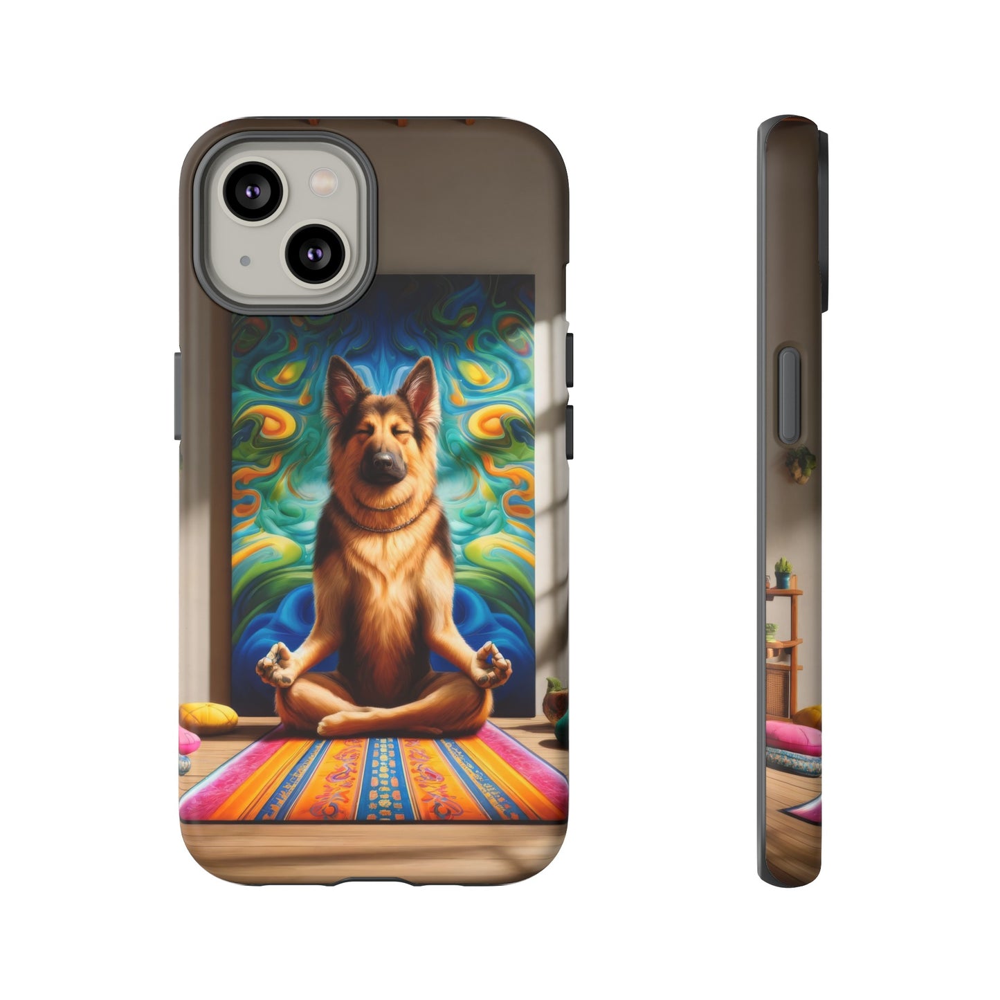 German Shepherd Meditating Phone Case